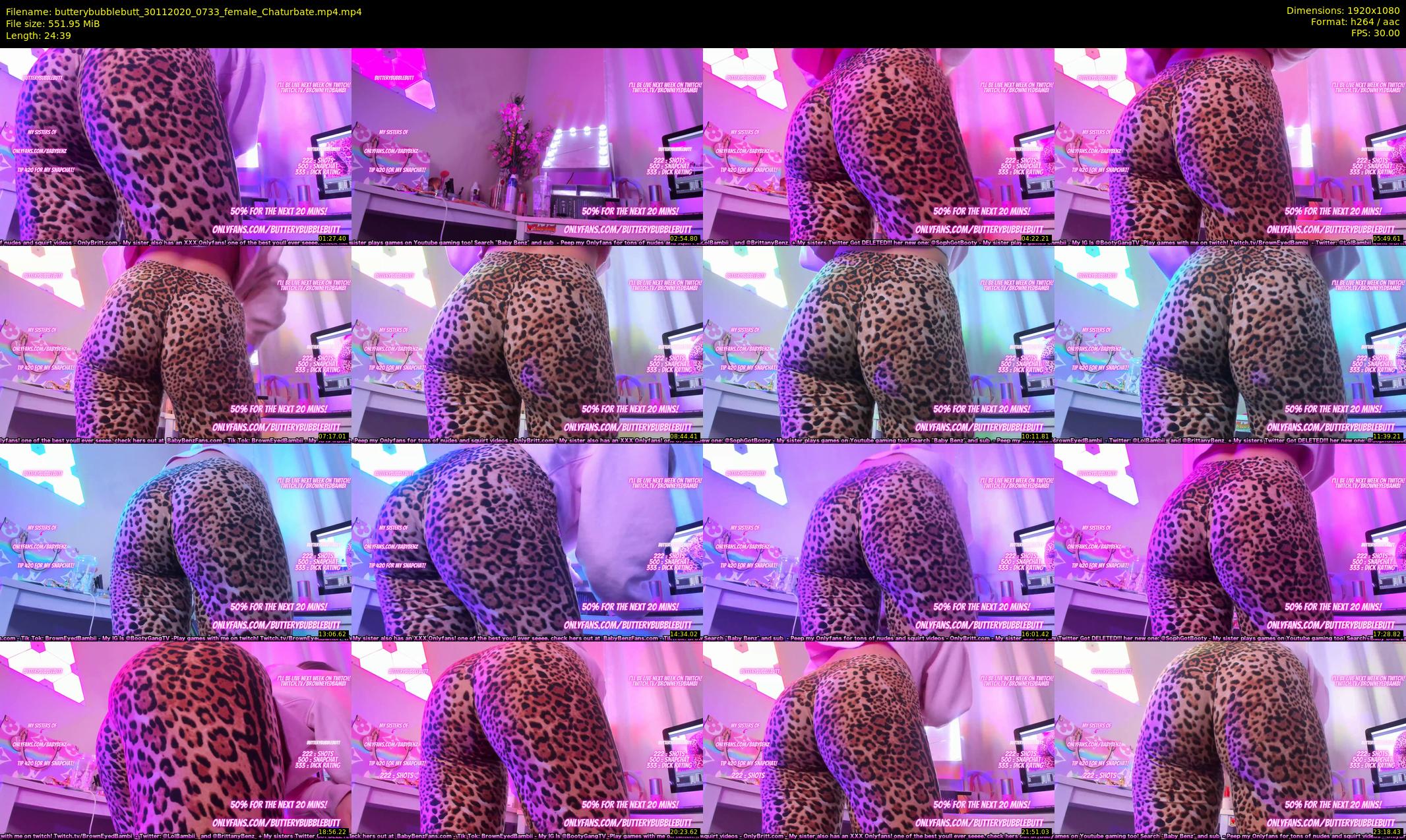 butterybubblebutt — 25 minute Chaturbate couple cam show recording, 1080p, Nov 30, 2020