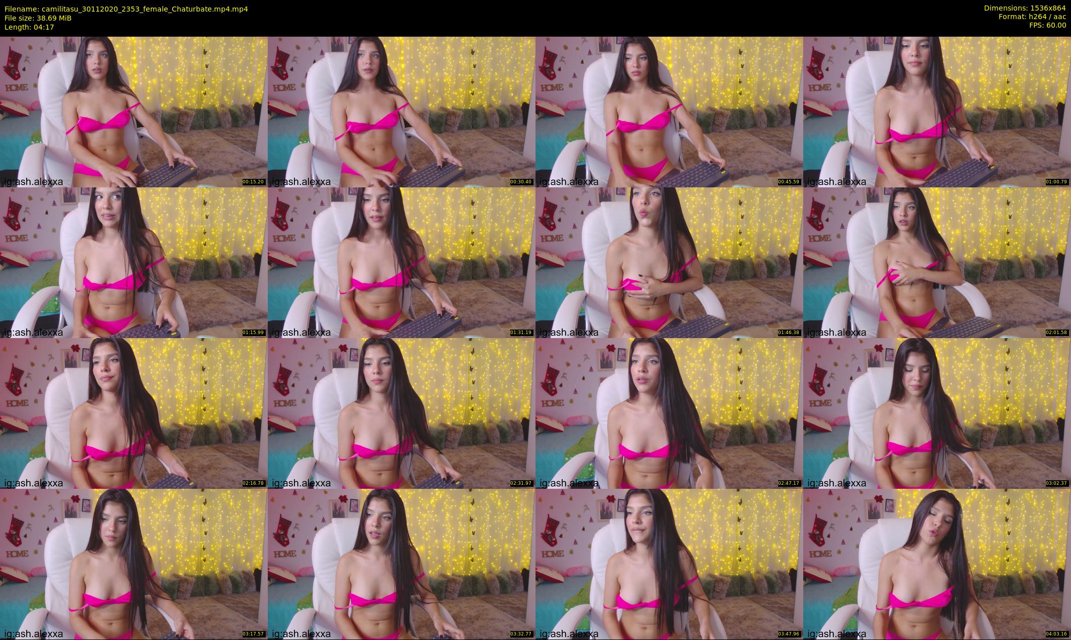 camilitasu — 5 minute Chaturbate female cam show recording, 720p, Nov 30, 2020