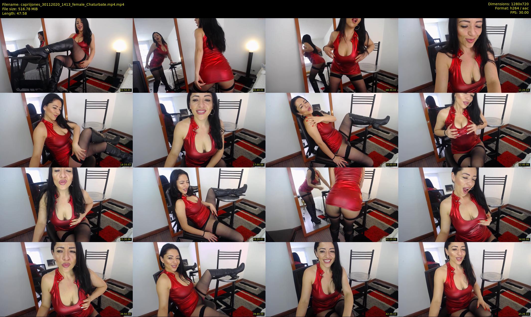 capriijones — 48 minute Chaturbate female cam show recording, 720p, Nov 30, 2020