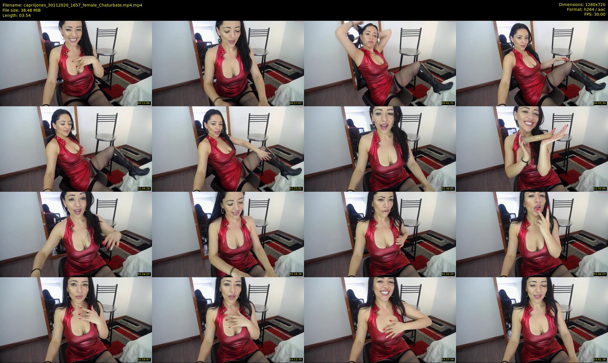 capriijones — 4 minute Chaturbate female cam show recording, 720p, Nov 30, 2020