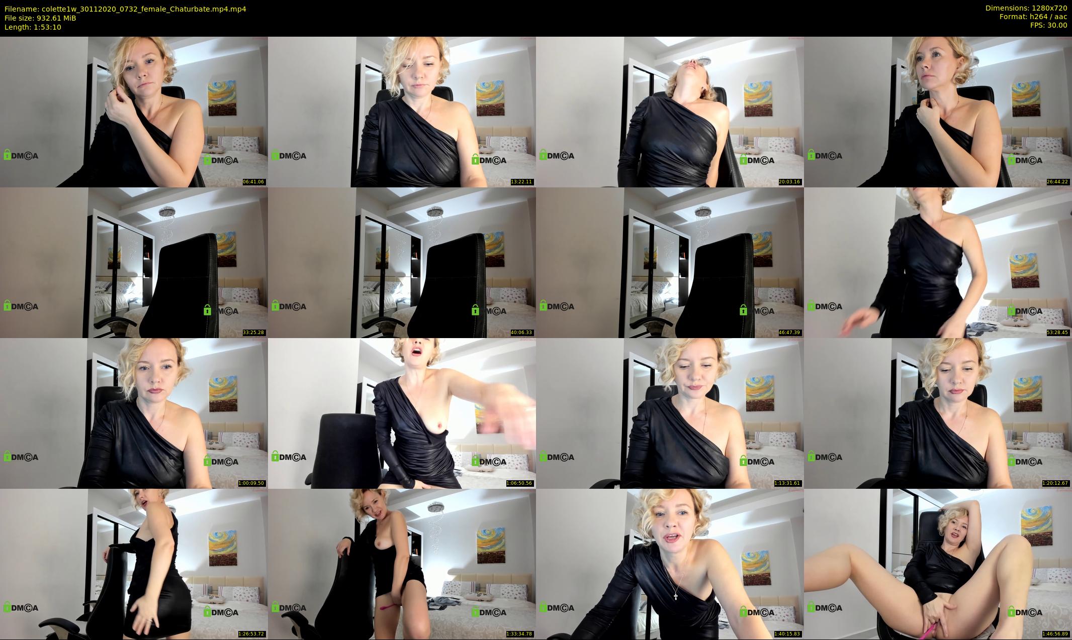 colette1w — 114 minute Chaturbate female cam show recording, 720p, Nov 30, 2020