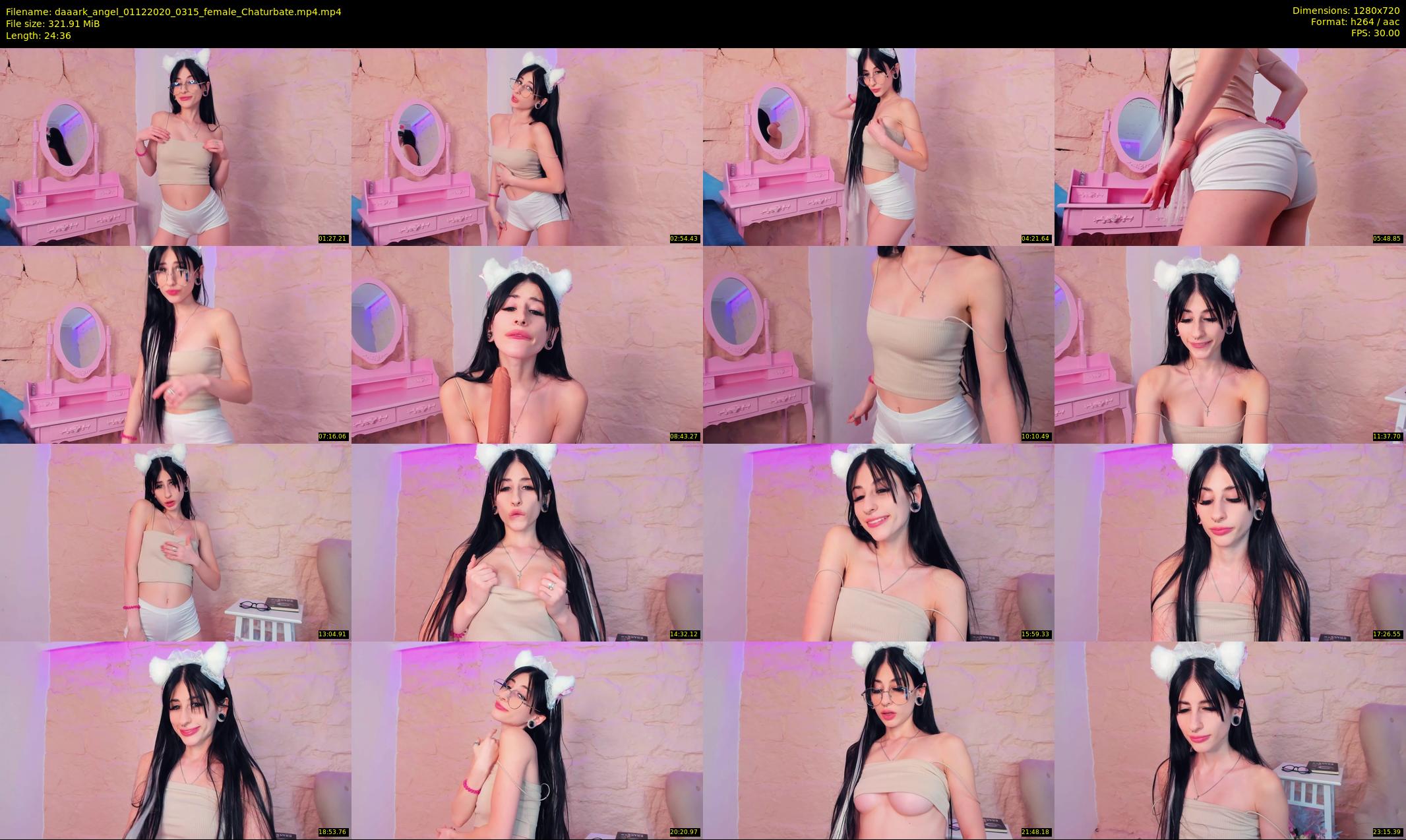 daaark_angel — 25 minute Chaturbate female cam show recording, 720p, Dec 1, 2020