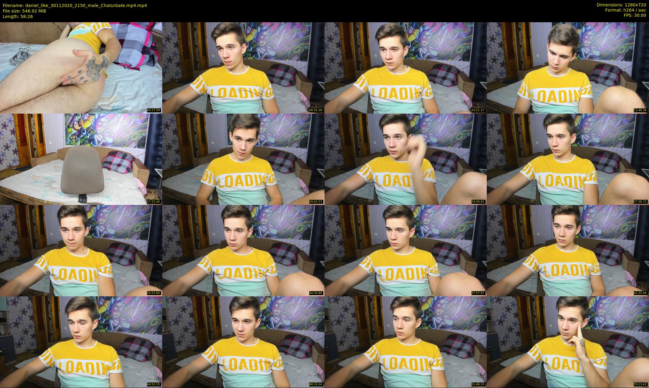 daniel_like — 59 minute Chaturbate male cam show recording, 720p, Nov 30, 2020