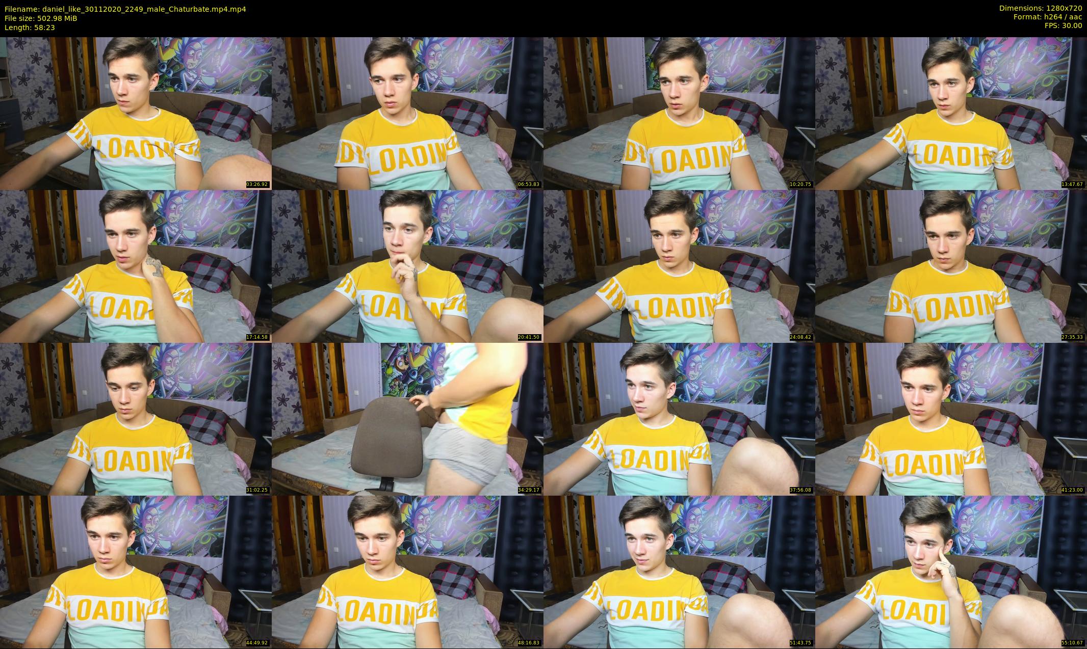 daniel_like — 59 minute Chaturbate male cam show recording, 720p, Nov 30, 2020