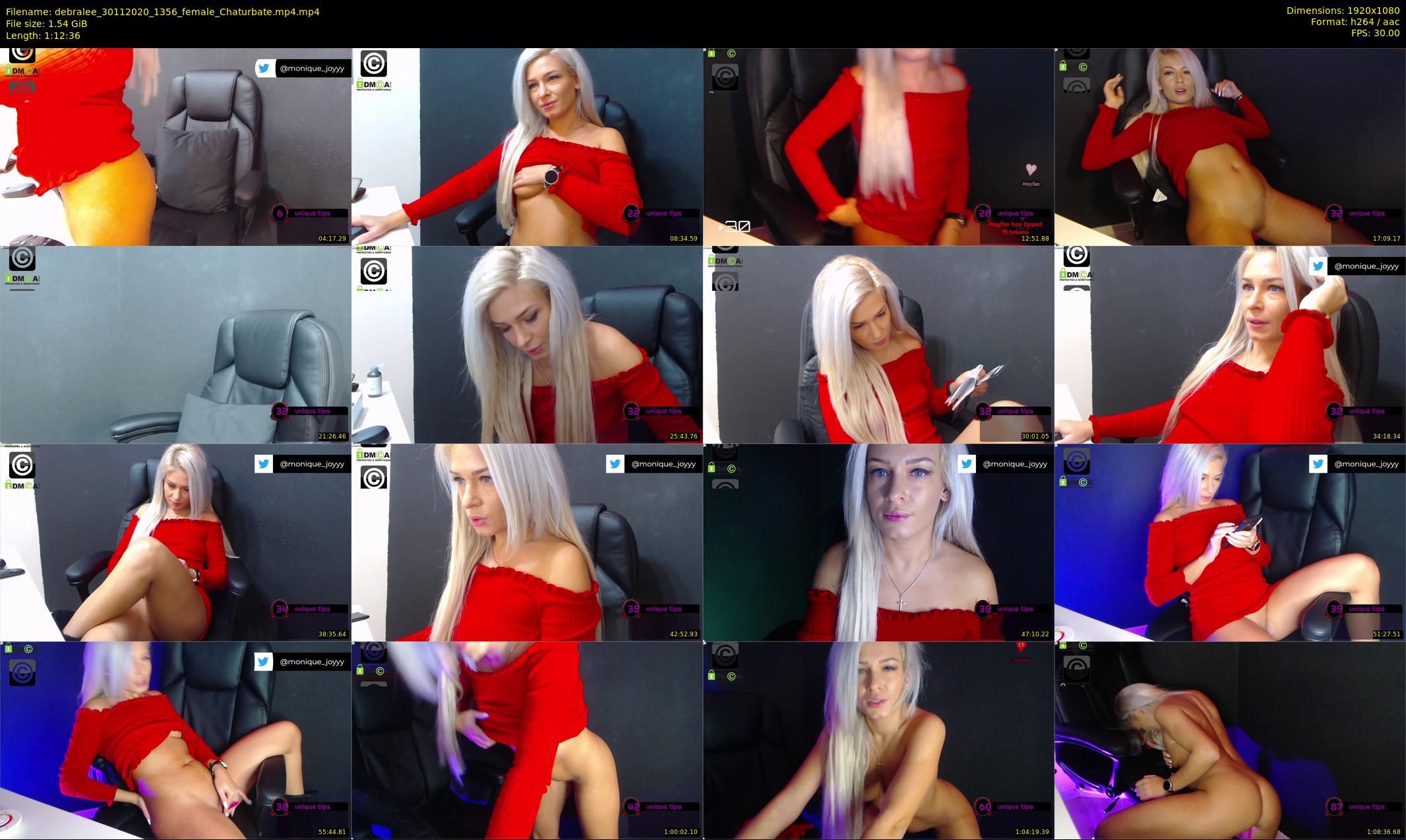 debralee — 73 minute Chaturbate female cam show recording, 1080p, Nov 30, 2020