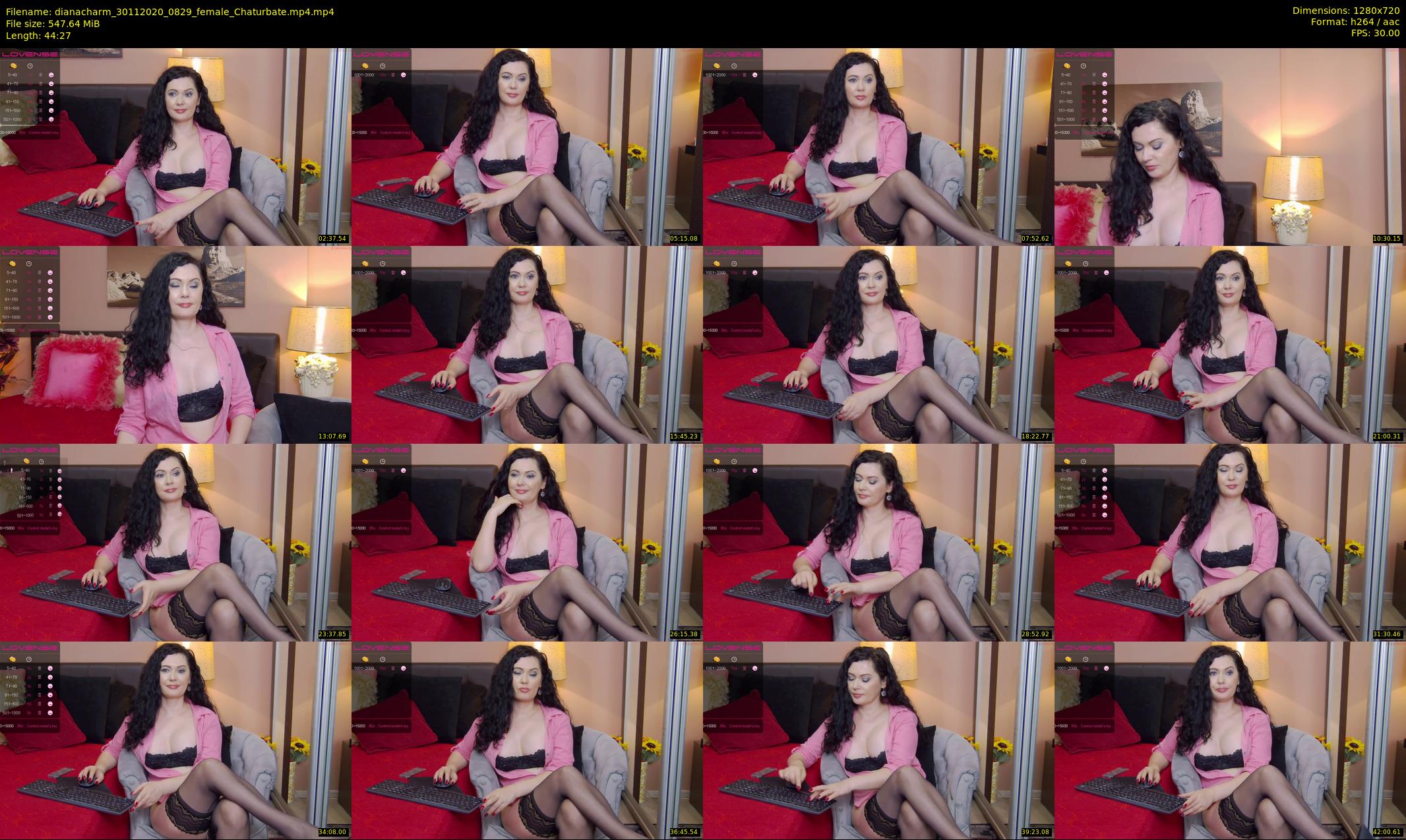 dianacharm — 45 minute Chaturbate female cam show recording, 720p, Nov 30, 2020