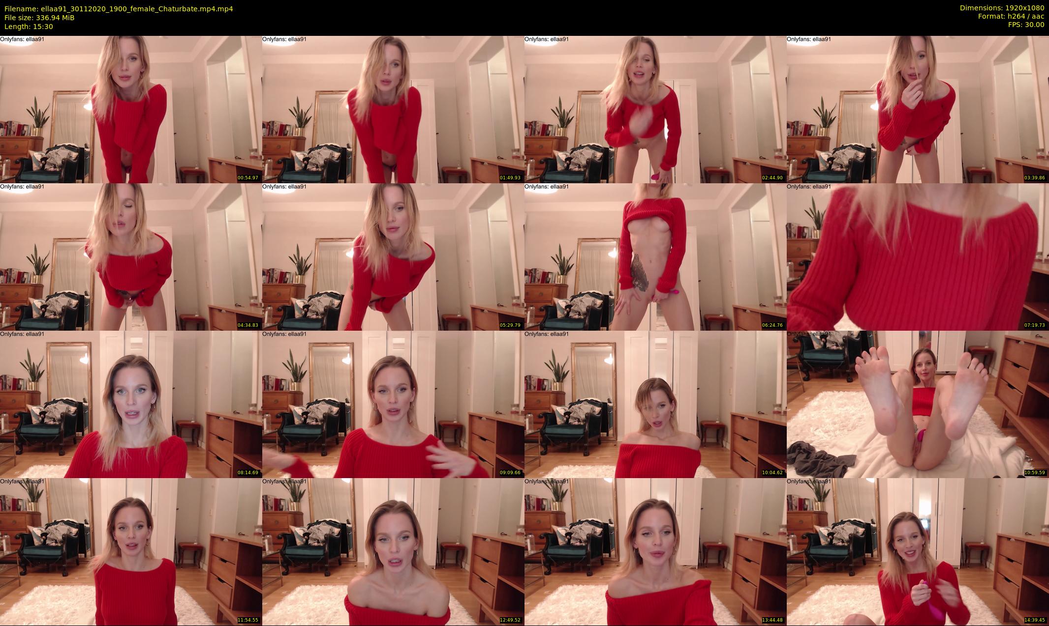 ellaa91 — 16 minute Chaturbate female cam show recording, 1080p, Nov 30, 2020