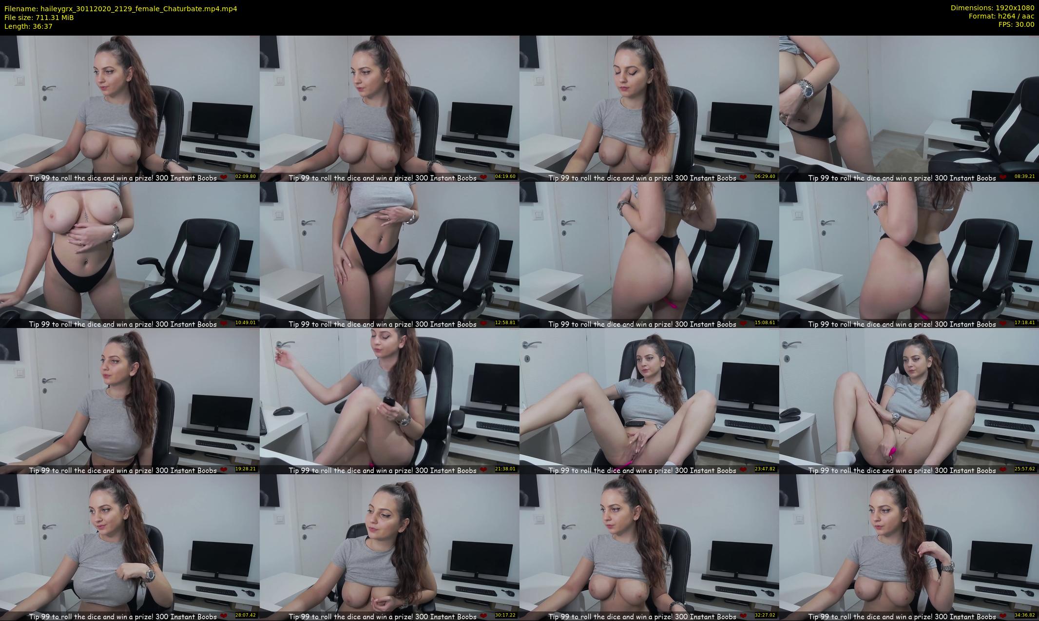 haileygrx — 37 minute Chaturbate female cam show recording, 1080p, Nov 30, 2020