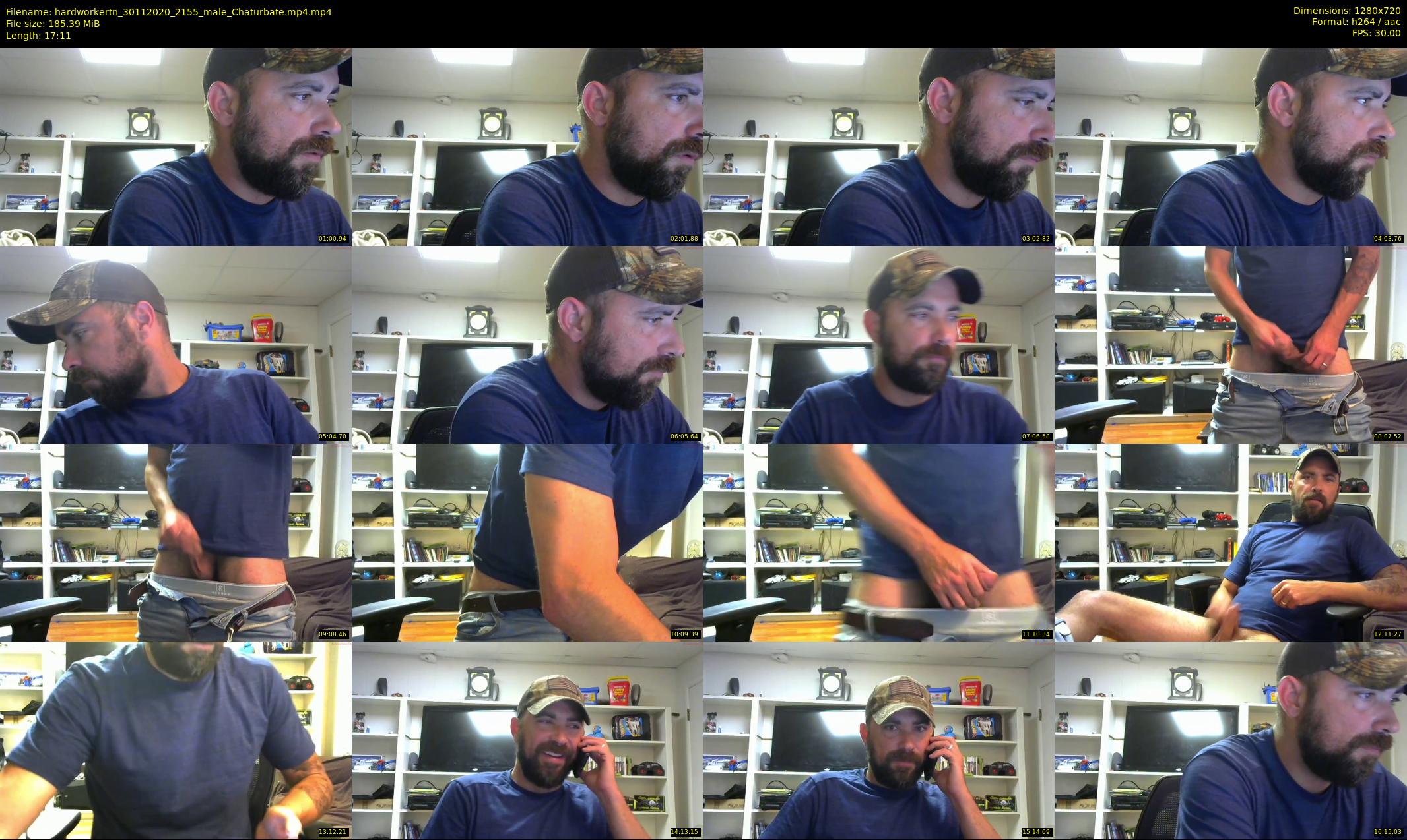 hardworkertn — 18 minute Chaturbate male cam show recording, 720p, Nov 30, 2020