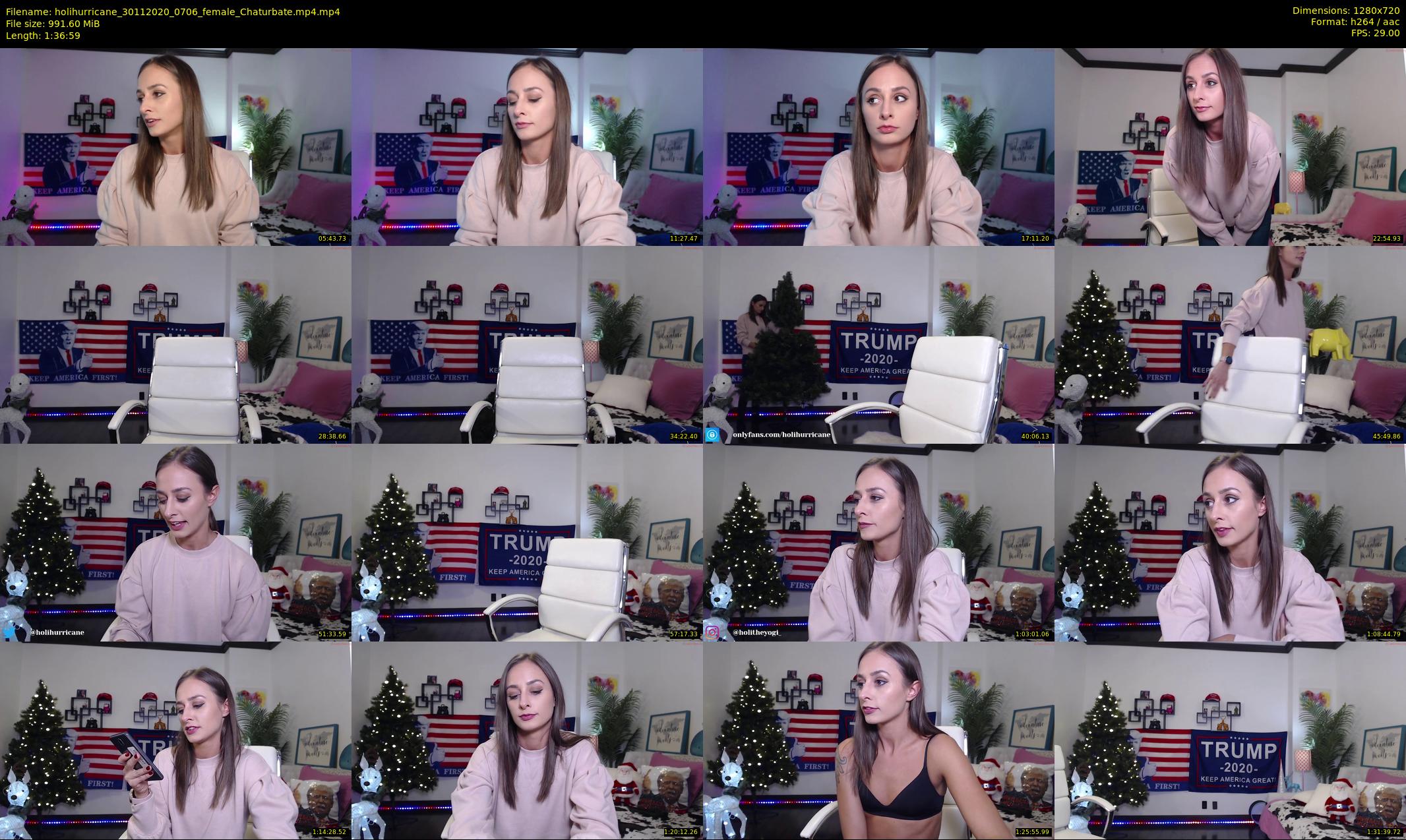 holihurricane — 97 minute Chaturbate female cam show recording, 720p, Nov 30, 2020