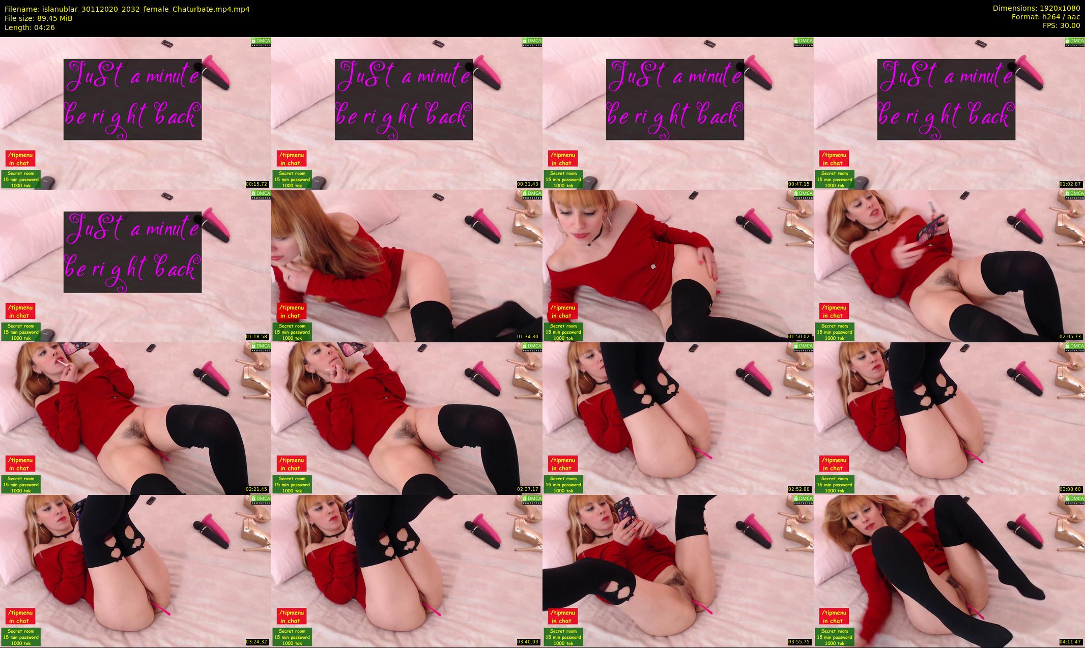 islanublar — 5 minute Chaturbate female cam show recording, 1080p, Nov 30, 2020