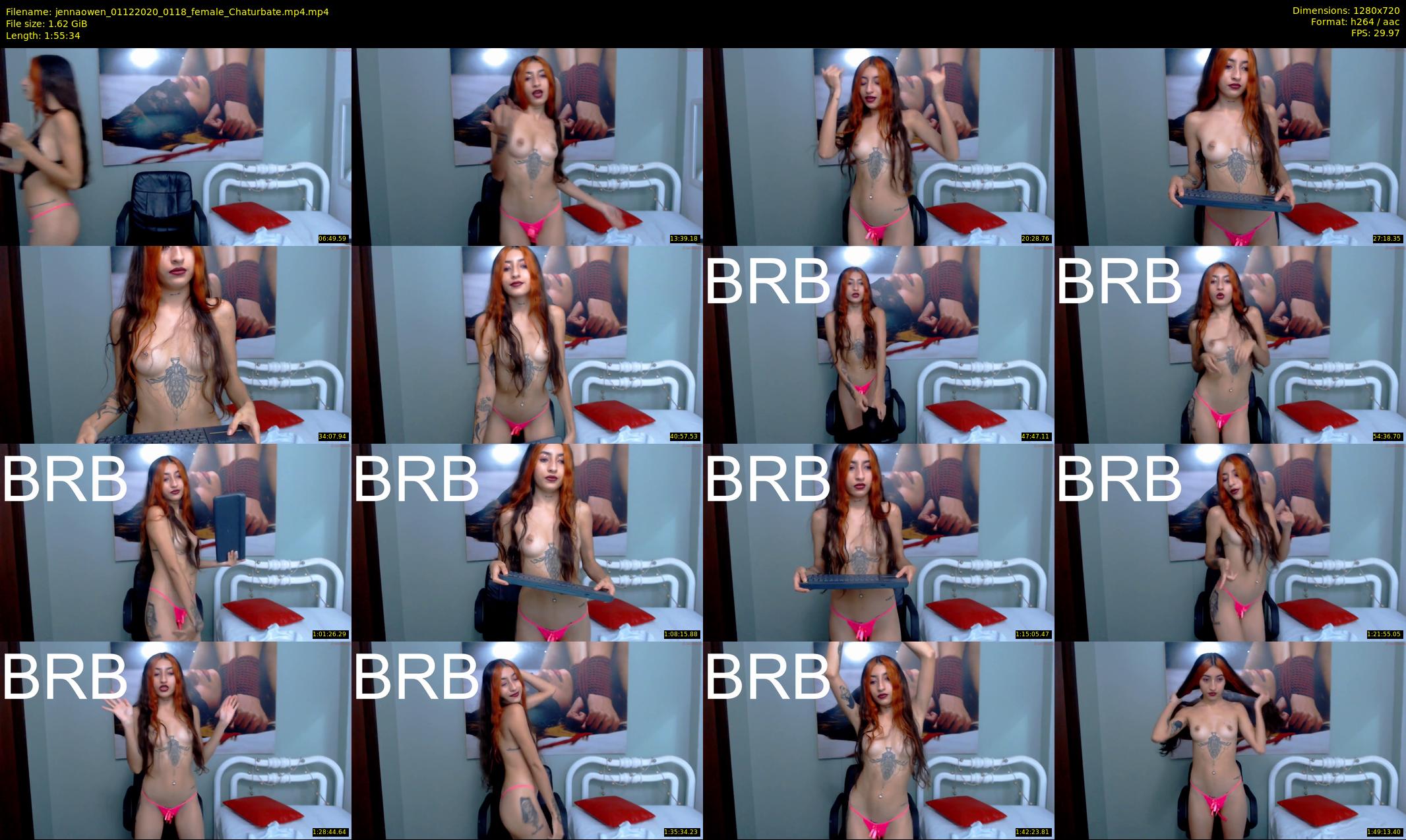 jennaowen — 116 minute Chaturbate female cam show recording, 720p, Dec 1, 2020