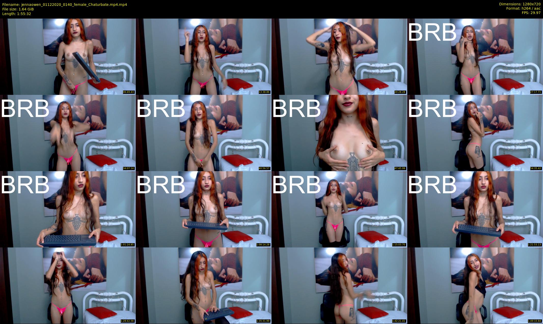 jennaowen — 116 minute Chaturbate female cam show recording, 720p, Dec 1, 2020