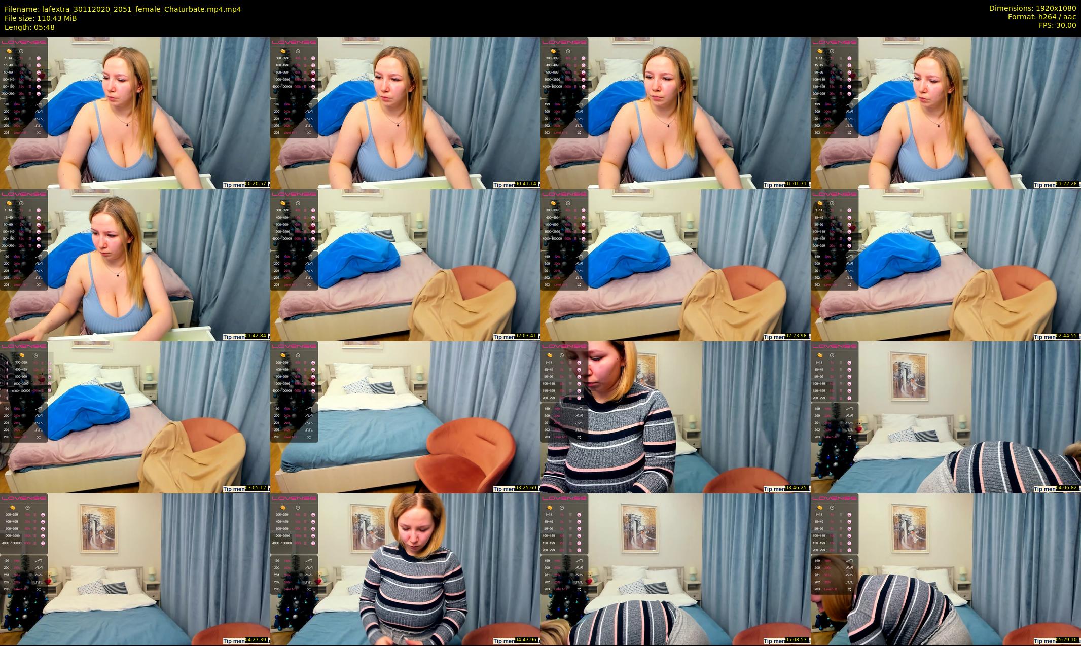 lafextra — 6 minute Chaturbate female cam show recording, 1080p, Nov 30, 2020