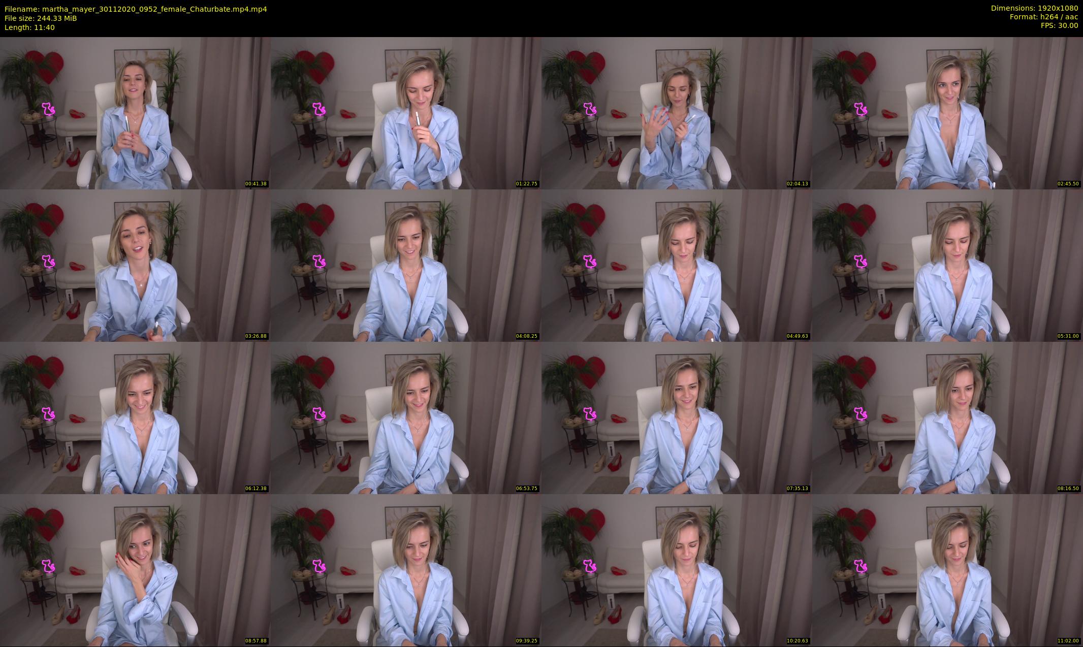 martha_mayer — 12 minute Chaturbate female cam show recording, 1080p, Nov 30, 2020