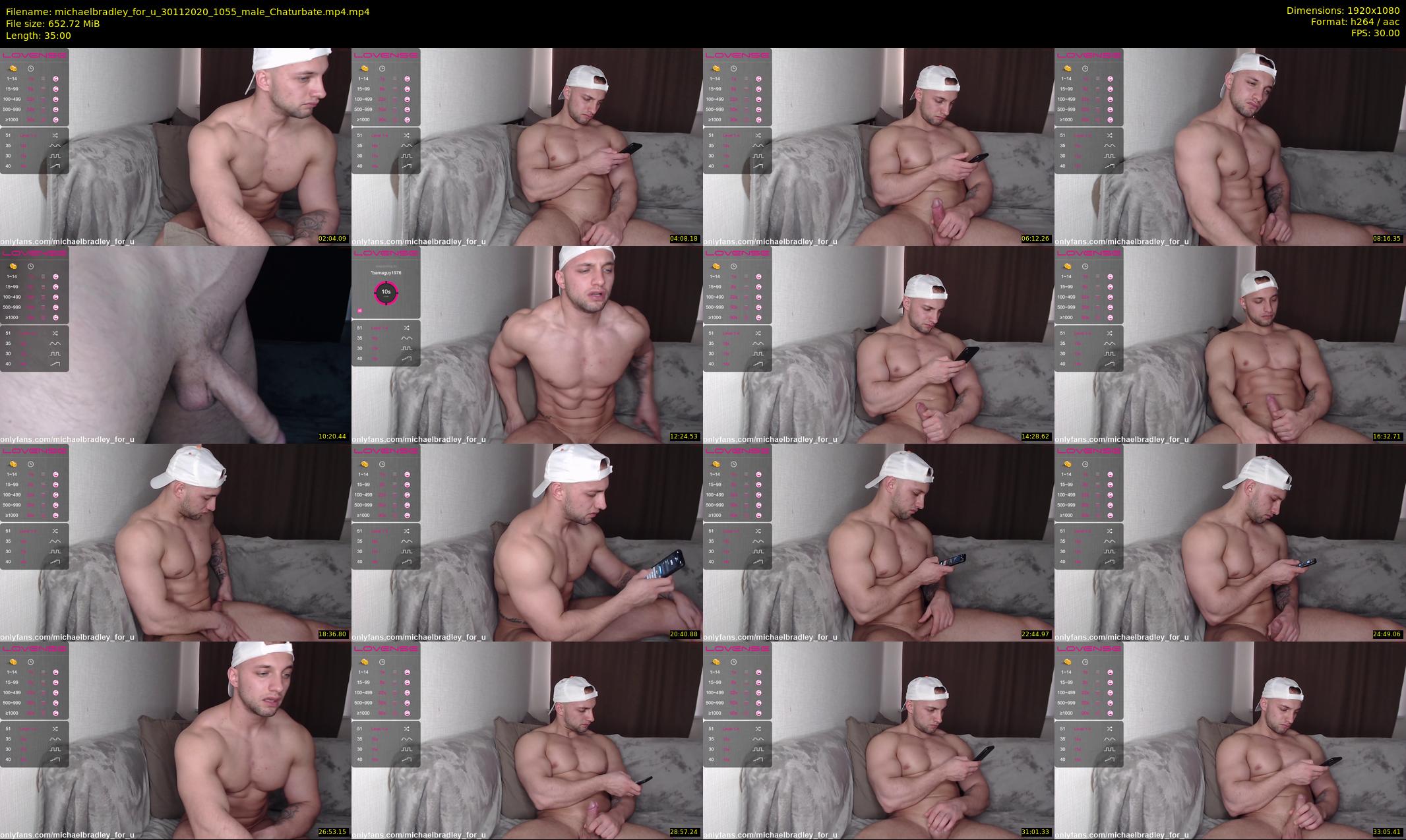 michaelbradley_for_u — 35 minute Chaturbate male cam show recording, 1080p, Nov 30, 2020
