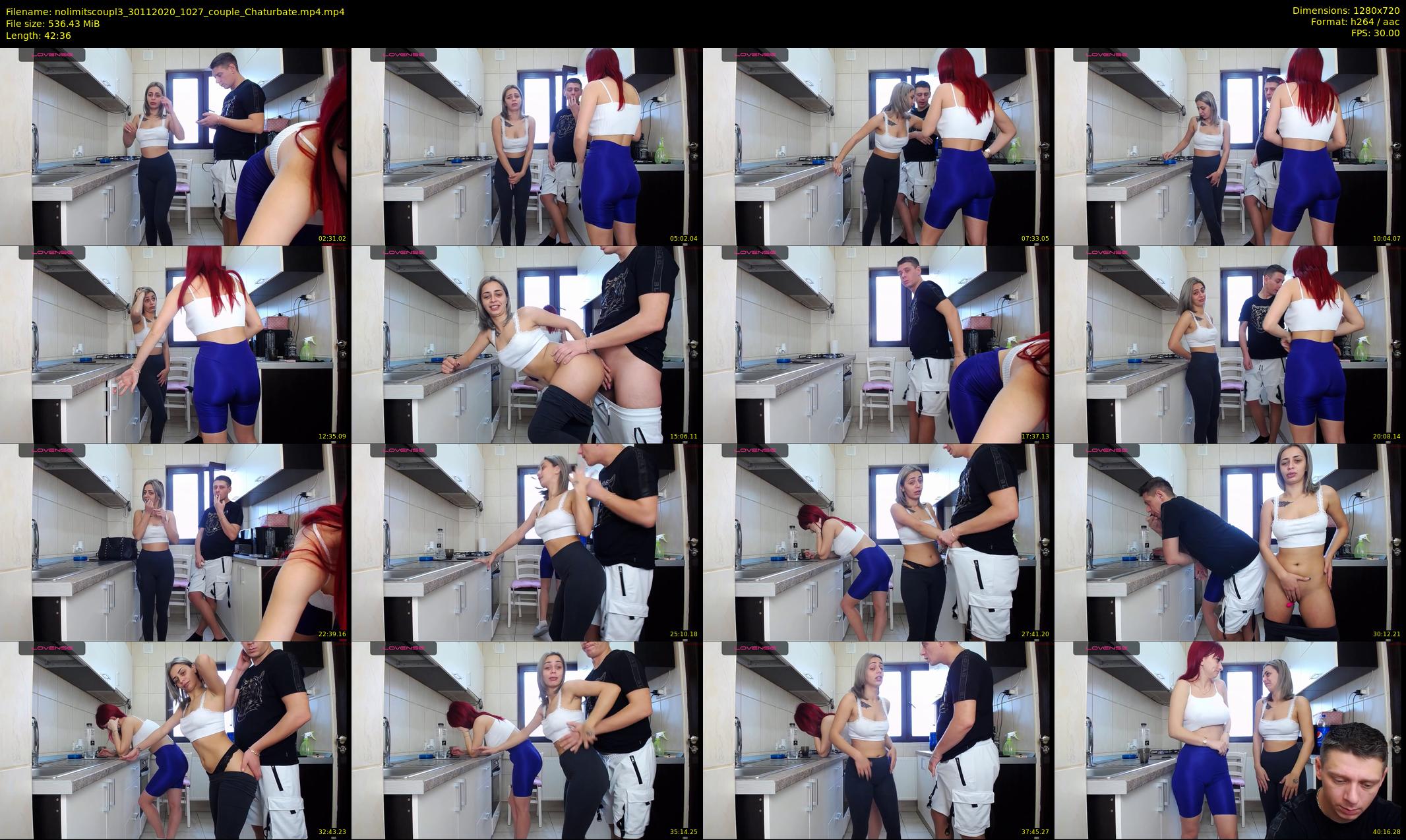 nolimitscoupl3 — 43 minute Chaturbate couple cam show recording, 720p, Nov 30, 2020