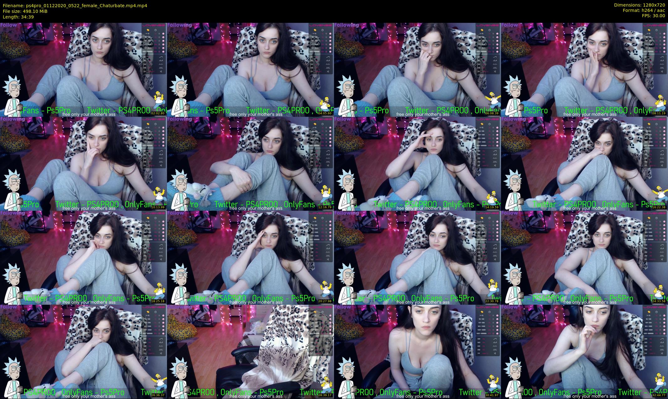 ps4pro — 35 minute Chaturbate female cam show recording, 720p, Dec 1, 2020
