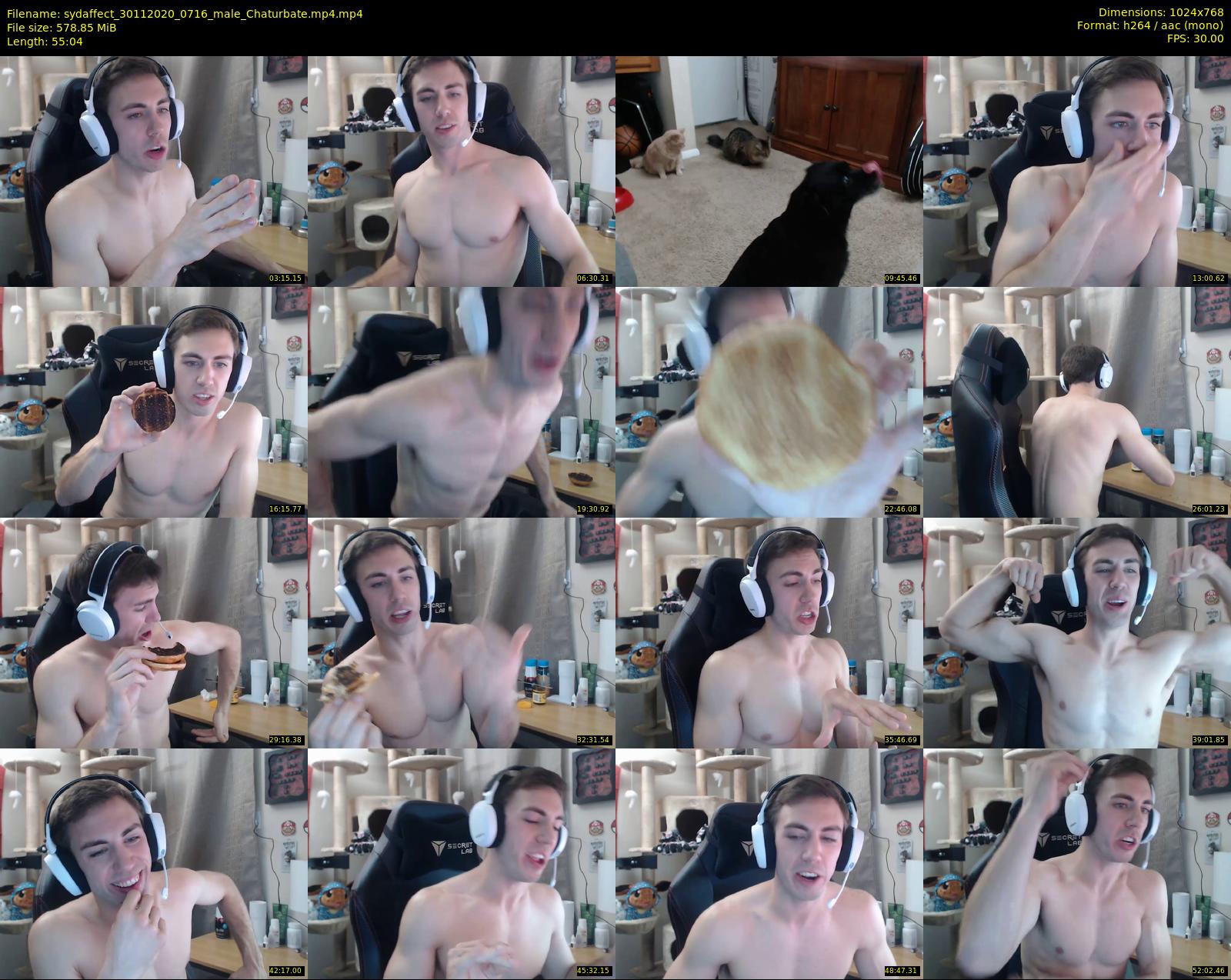 sydaffect — 56 minute Chaturbate male cam show recording, 720p, Nov 30, 2020