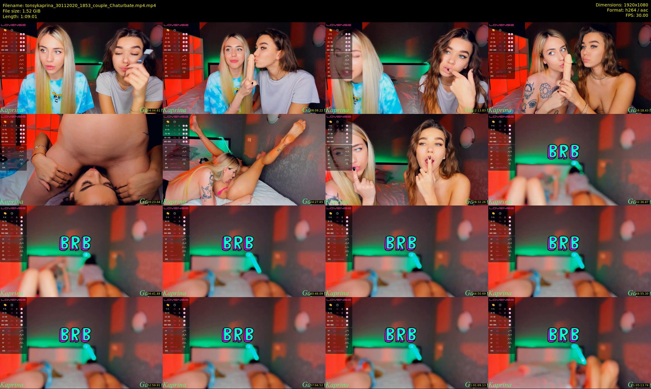 tonsykaprina — 70 minute Chaturbate couple cam show recording, 1080p, Nov 30, 2020