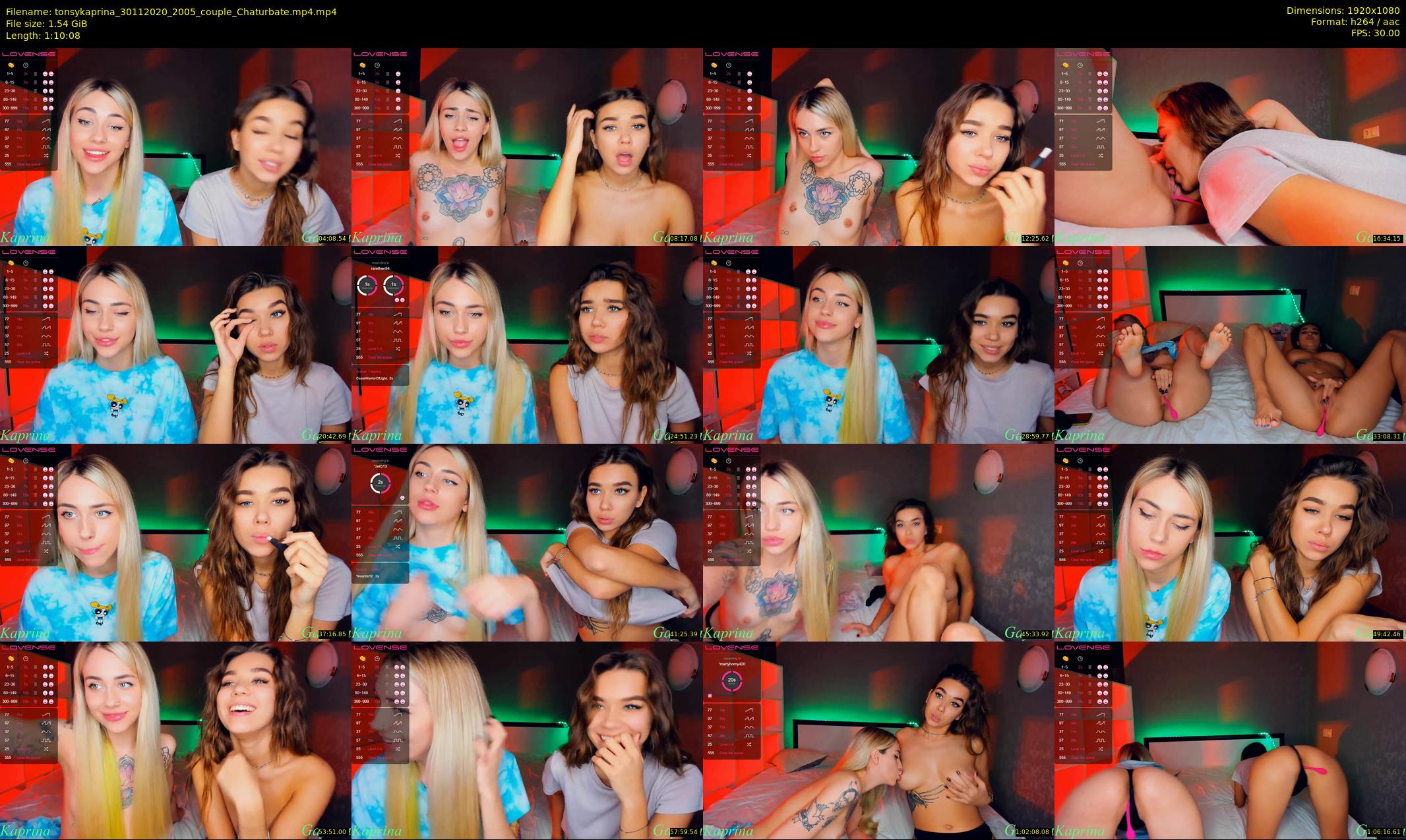 tonsykaprina — 71 minute Chaturbate couple cam show recording, 1080p, Nov 30, 2020