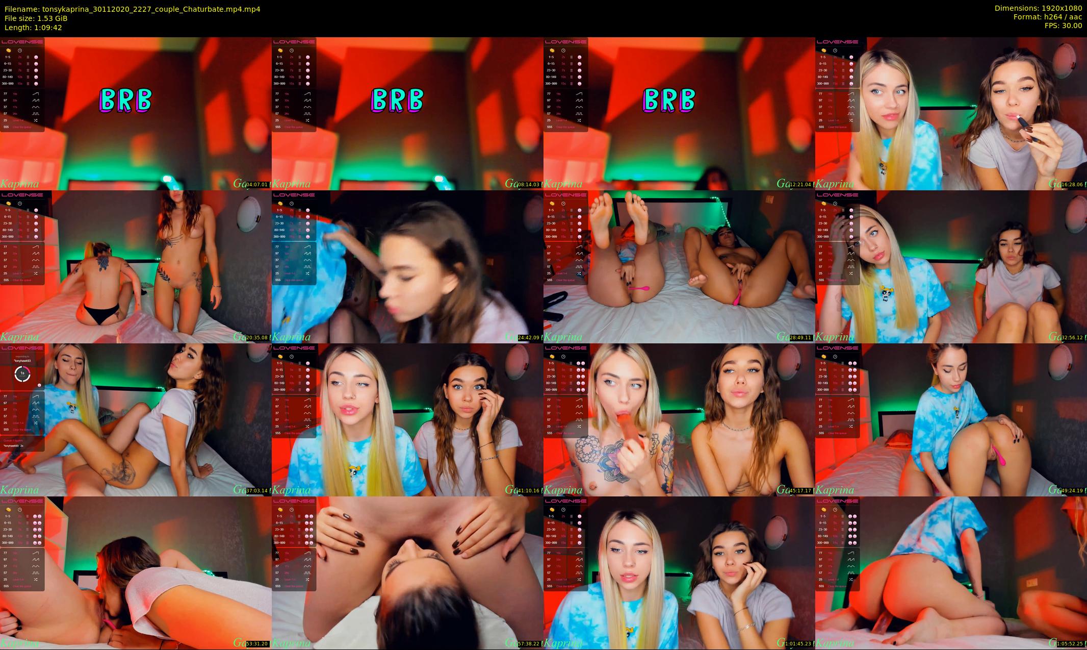 tonsykaprina — 70 minute Chaturbate couple cam show recording, 1080p, Nov 30, 2020