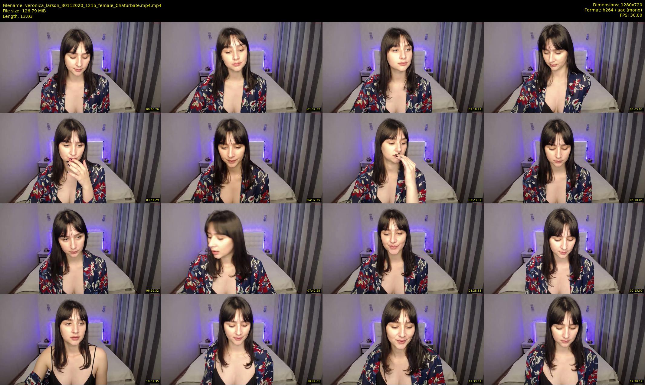 veronica_larson — 14 minute Chaturbate female cam show recording, 720p, Nov 30, 2020