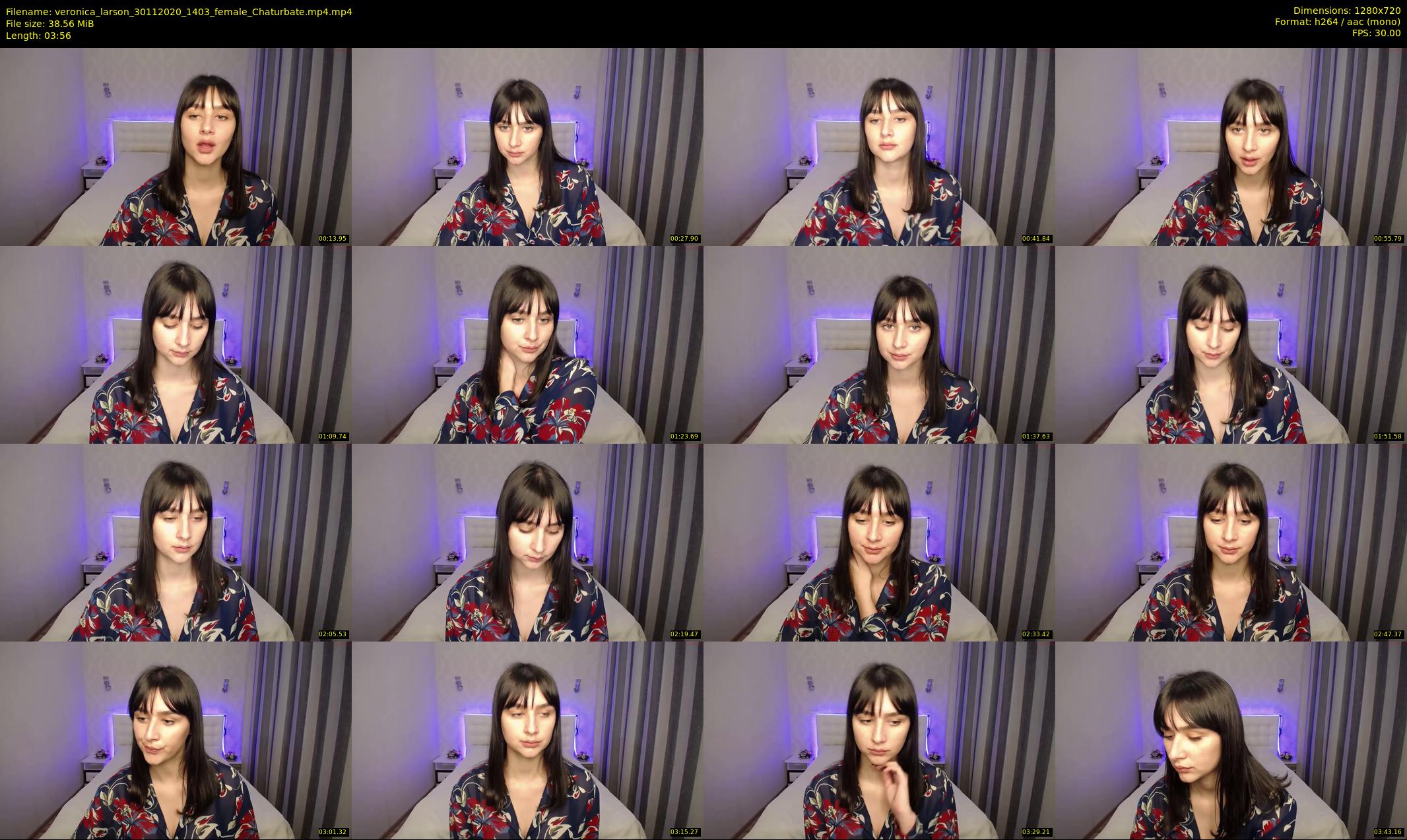 veronica_larson — 4 minute Chaturbate female cam show recording, 720p, Nov 30, 2020