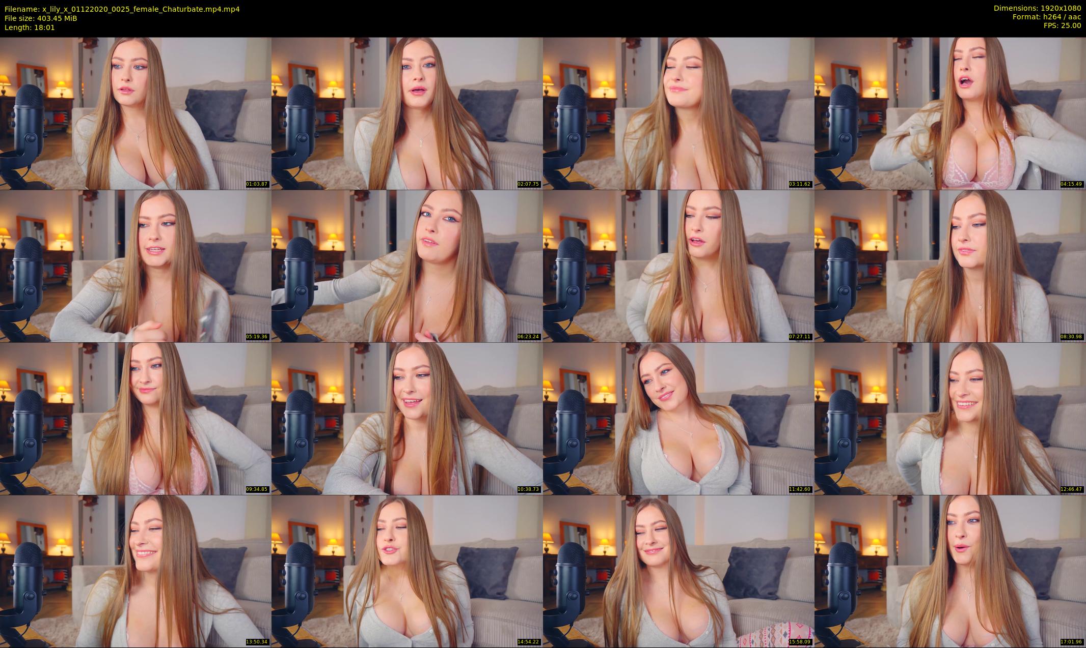 x_lily_x — 19 minute Chaturbate female cam show recording, 1080p, Dec 1, 2020
