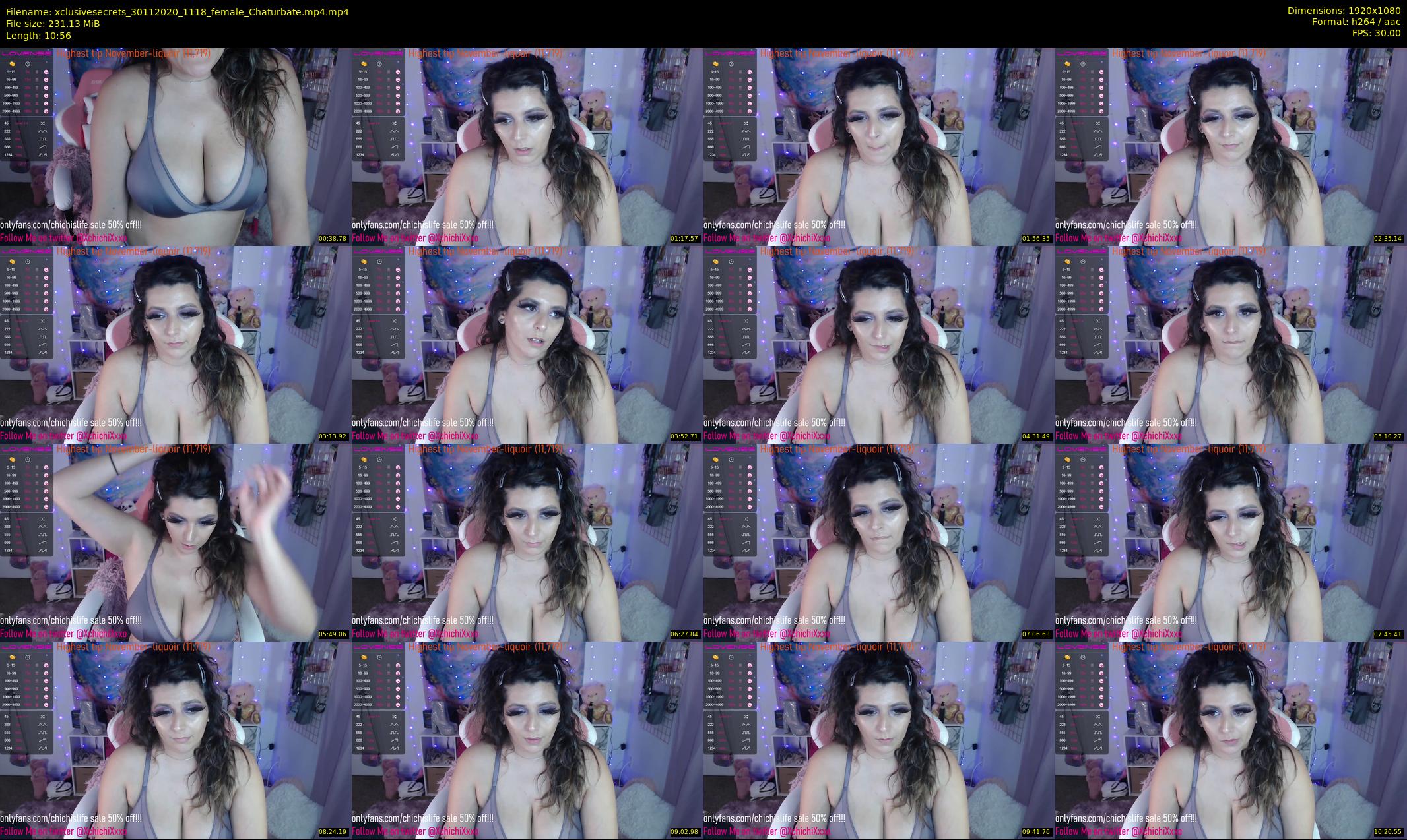 xclusivesecrets — 11 minute Chaturbate female cam show recording, 1080p, Nov 30, 2020