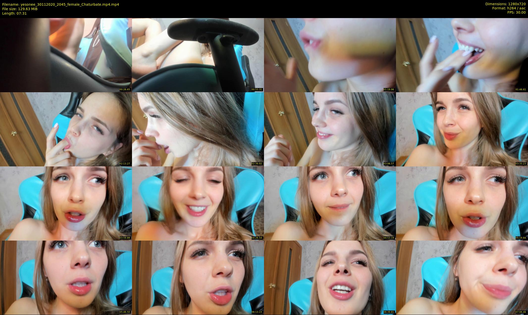 yesonee — 8 minute Chaturbate female cam show recording, 720p, Nov 30, 2020