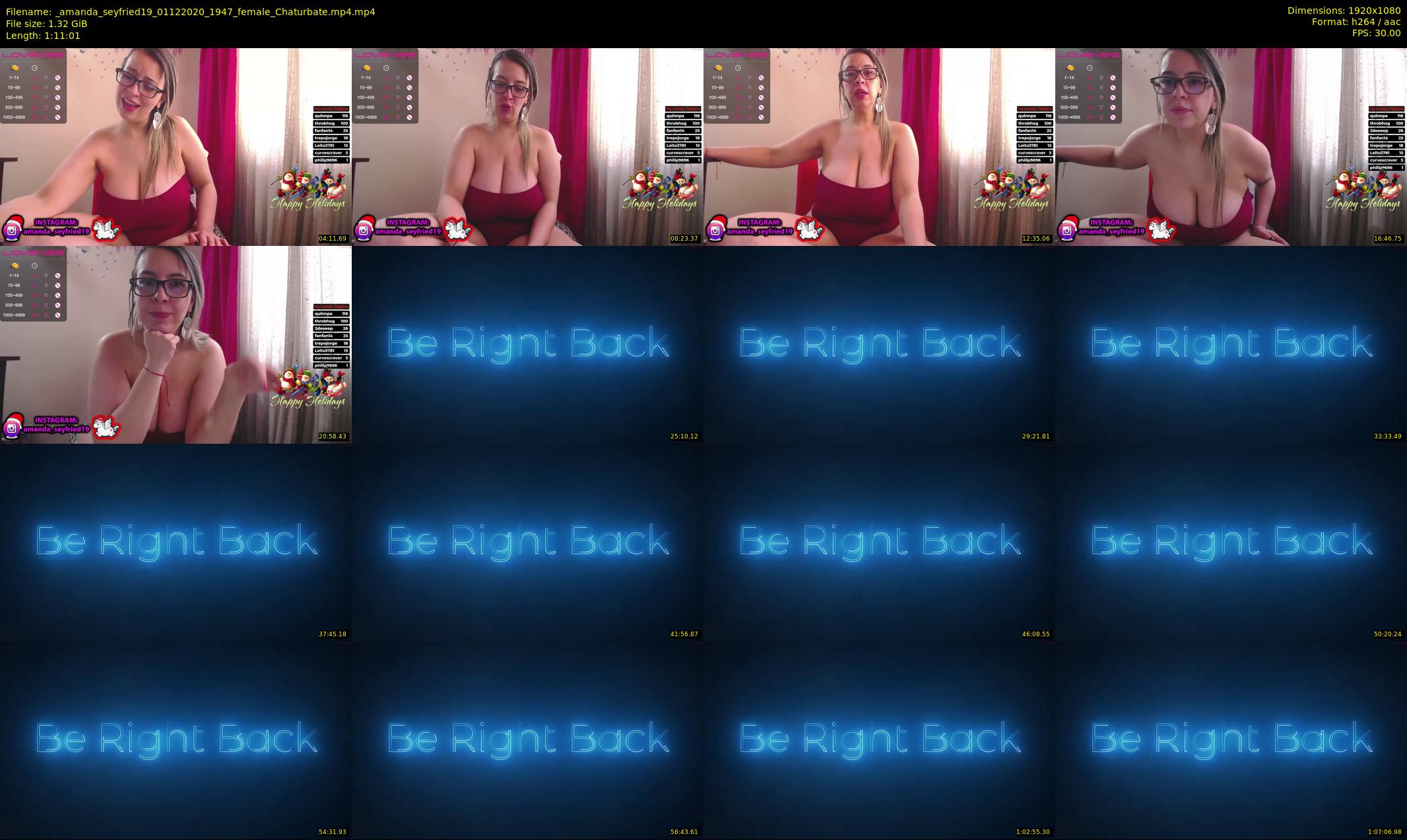 _amanda_seyfried19 — 72 minute Chaturbate female cam show recording, 1080p, Dec 1, 2020