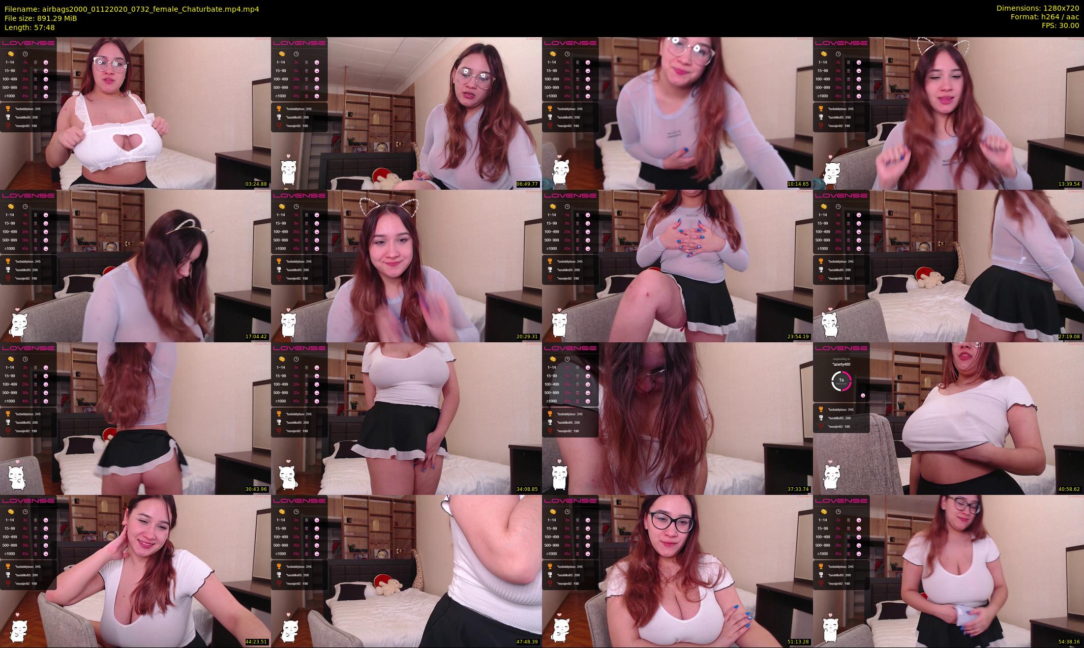 airbags2000 — 58 minute Chaturbate female cam show recording, 720p, Dec 1, 2020