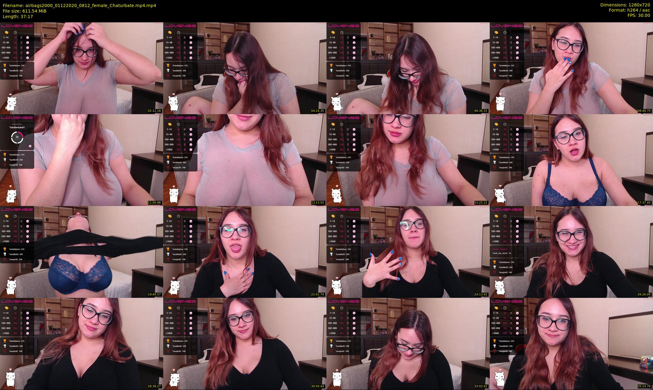airbags2000 — 38 minute Chaturbate female cam show recording, 720p, Dec 1, 2020