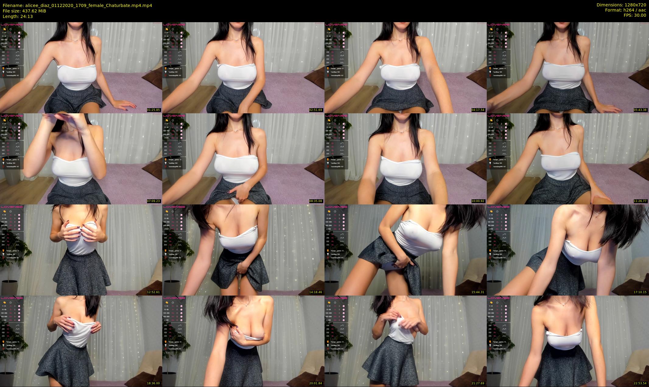 alicee_diaz — 25 minute Chaturbate female cam show recording, 720p, Dec 1, 2020
