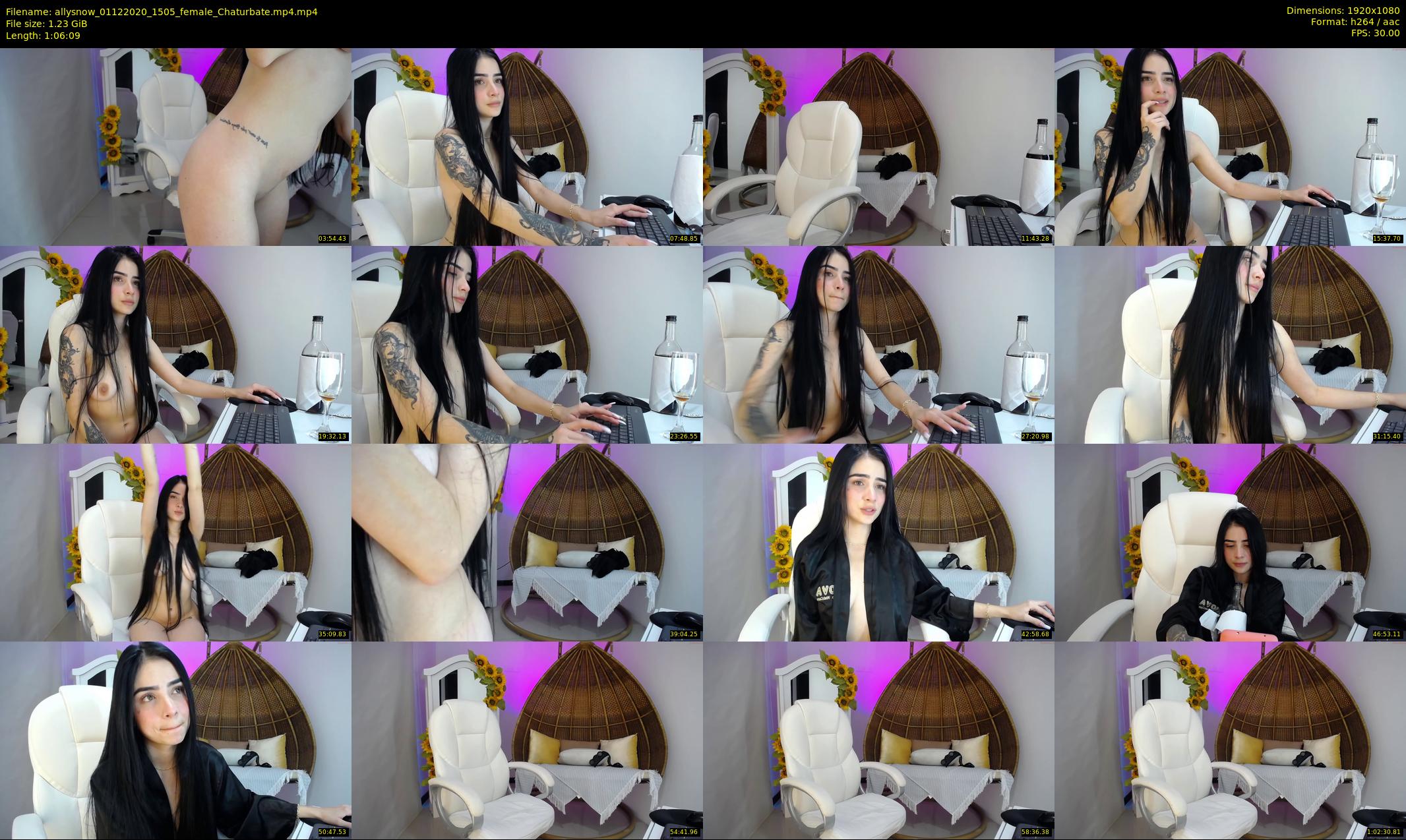 allysnow — 67 minute Chaturbate female cam show recording, 1080p, Dec 1, 2020