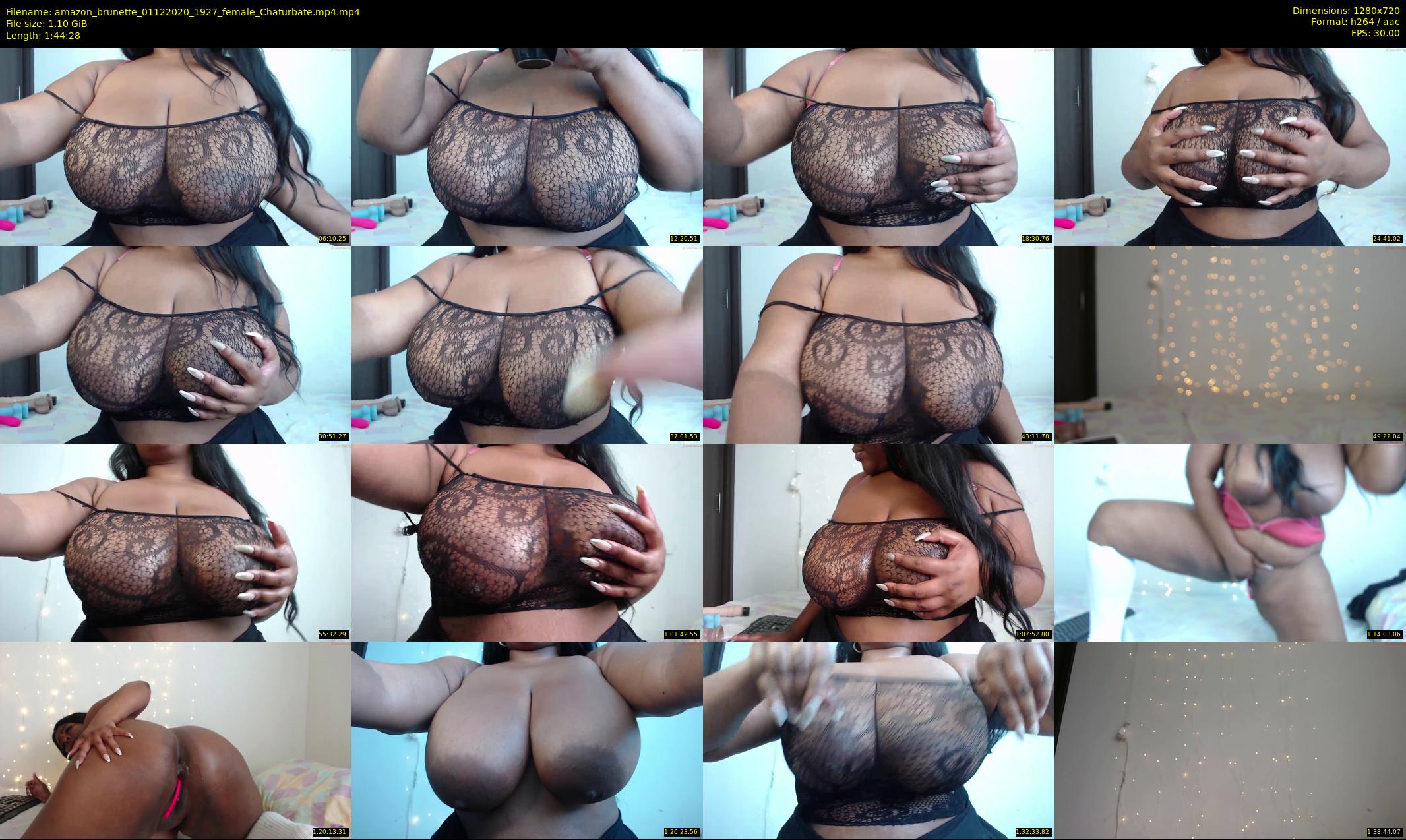 amazon_brunette — 105 minute Chaturbate female cam show recording, 720p, Dec 1, 2020