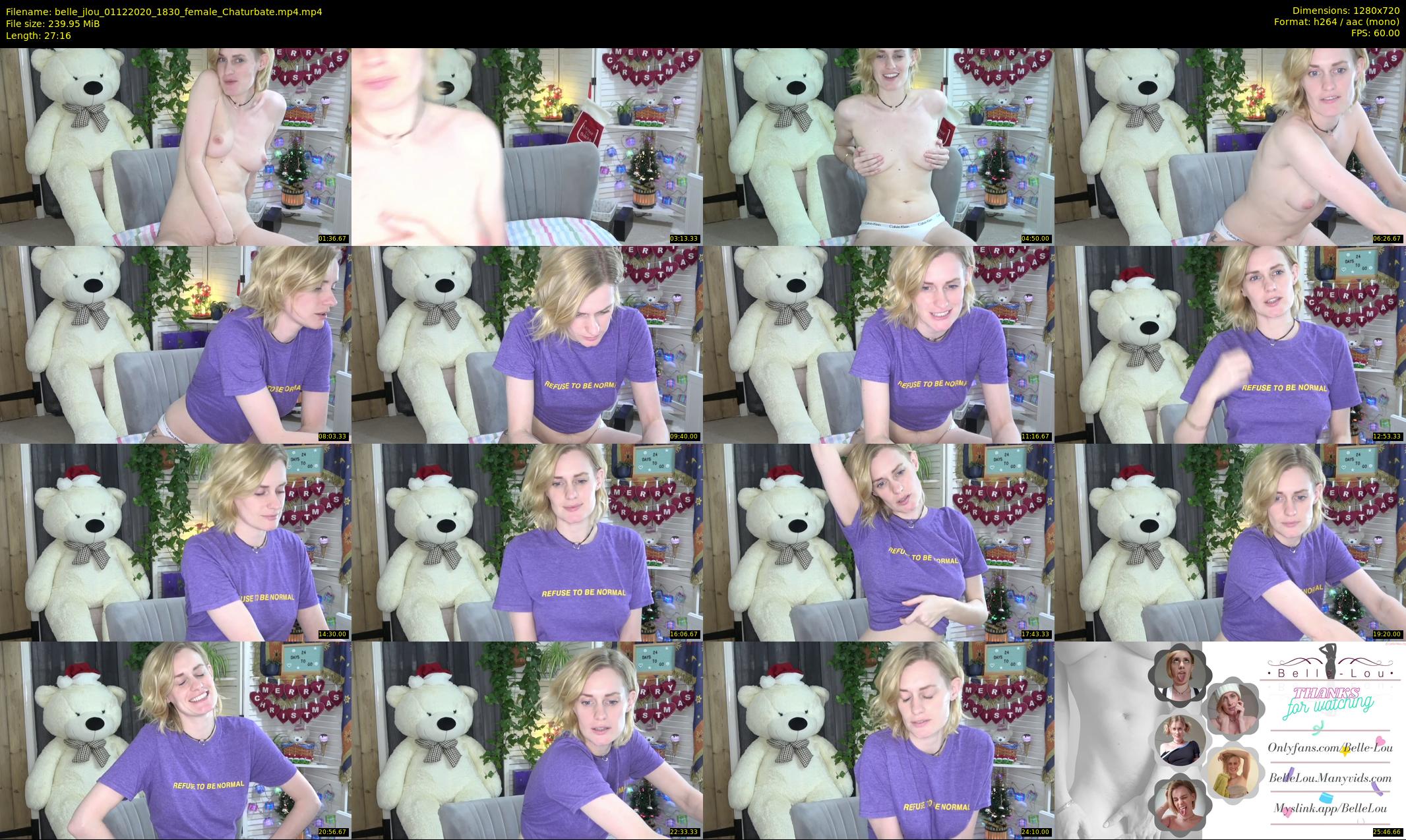 belle_jlou — 28 minute Chaturbate female cam show recording, 720p, Dec 1, 2020