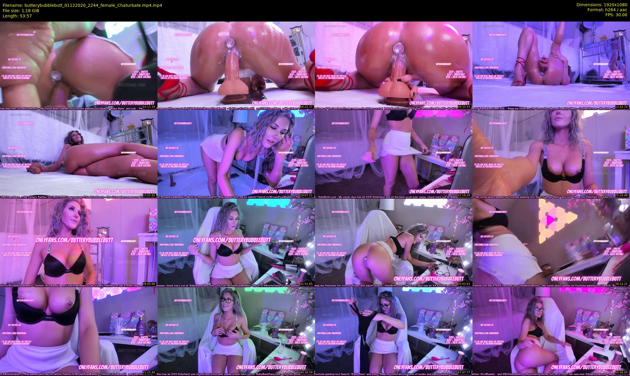 butterybubblebutt — 54 minute Chaturbate couple cam show recording, 1080p, Dec 1, 2020