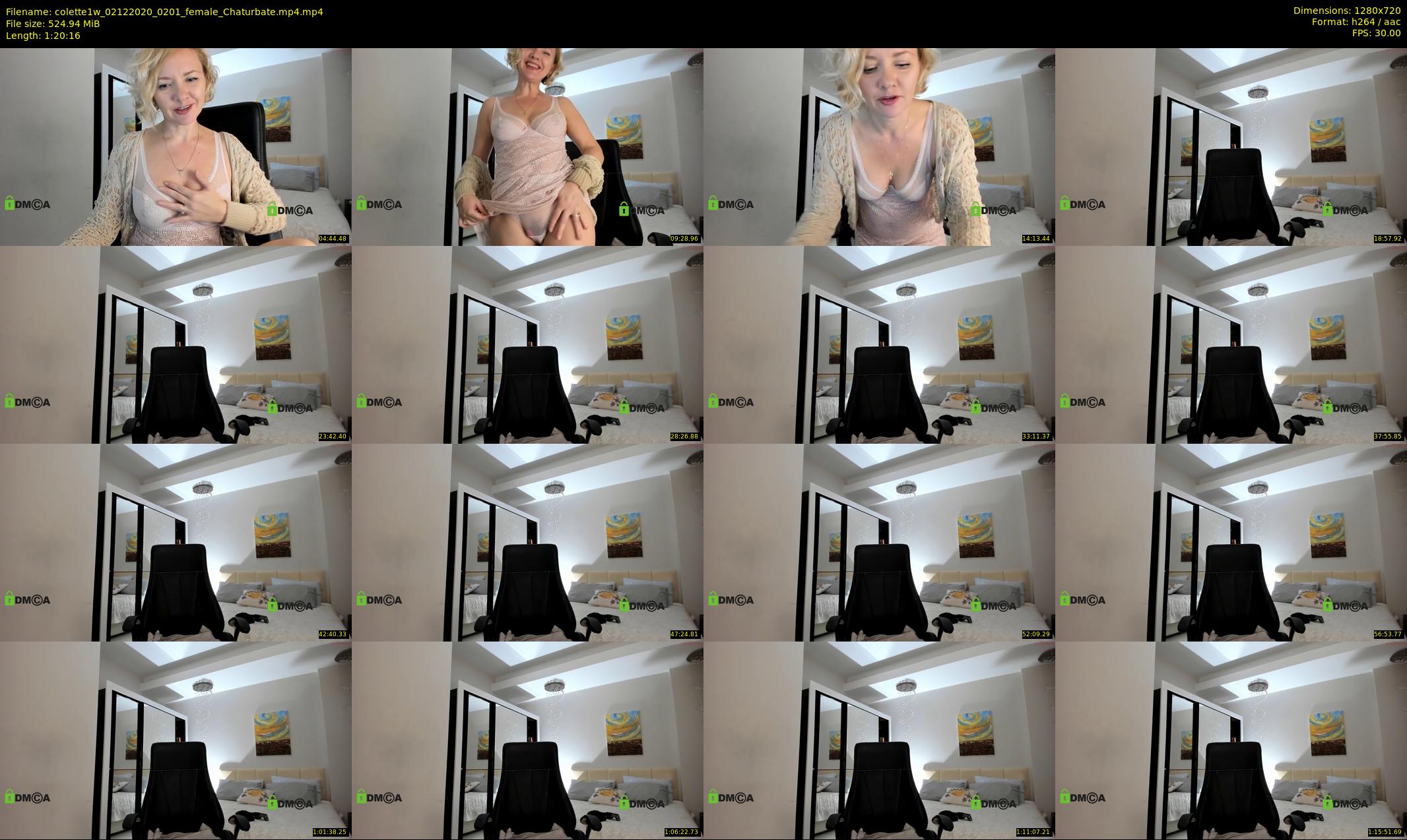 colette1w — 81 minute Chaturbate female cam show recording, 720p, Dec 2, 2020