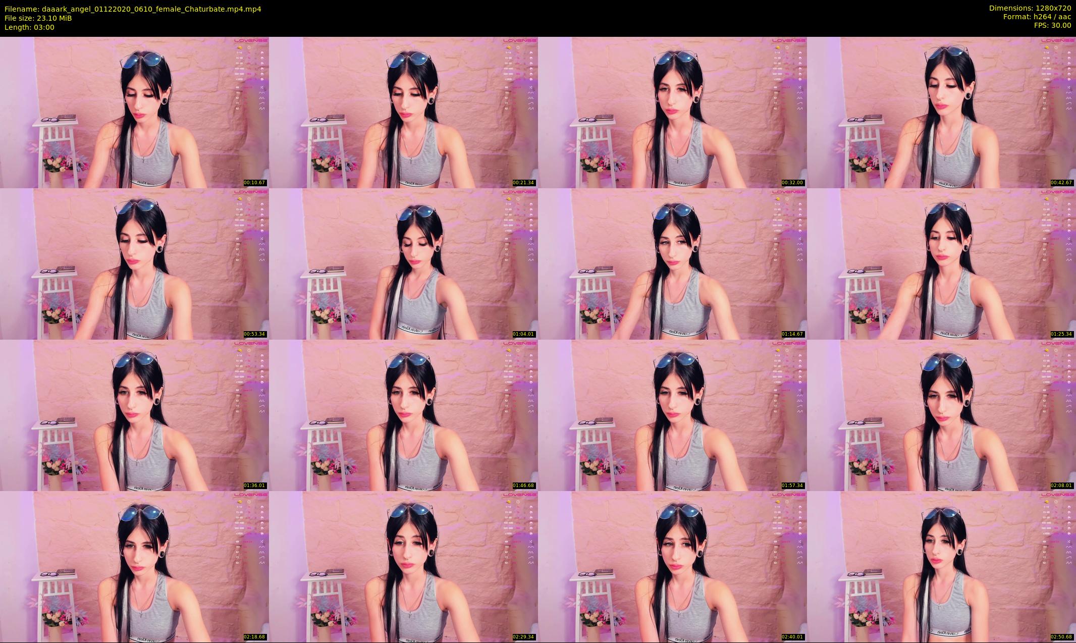 daaark_angel — 3 minute Chaturbate female cam show recording, 720p, Dec 1, 2020