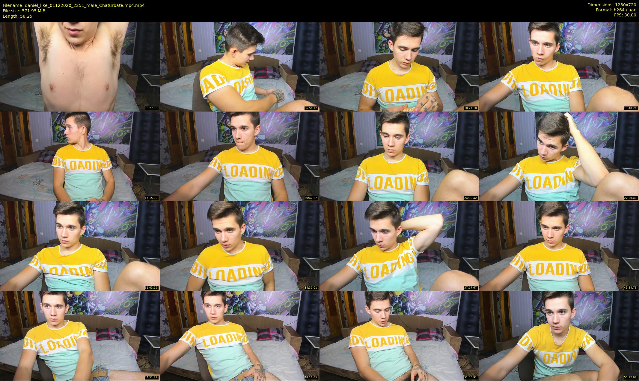 daniel_like — 59 minute Chaturbate male cam show recording, 720p, Dec 1, 2020