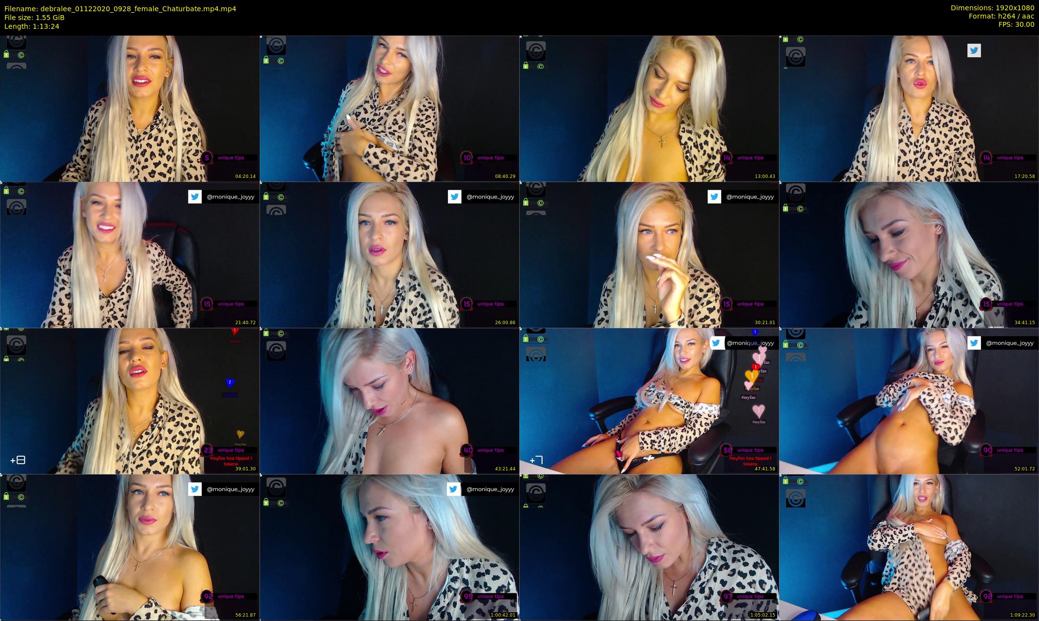 debralee — 74 minute Chaturbate female cam show recording, 1080p, Dec 1, 2020