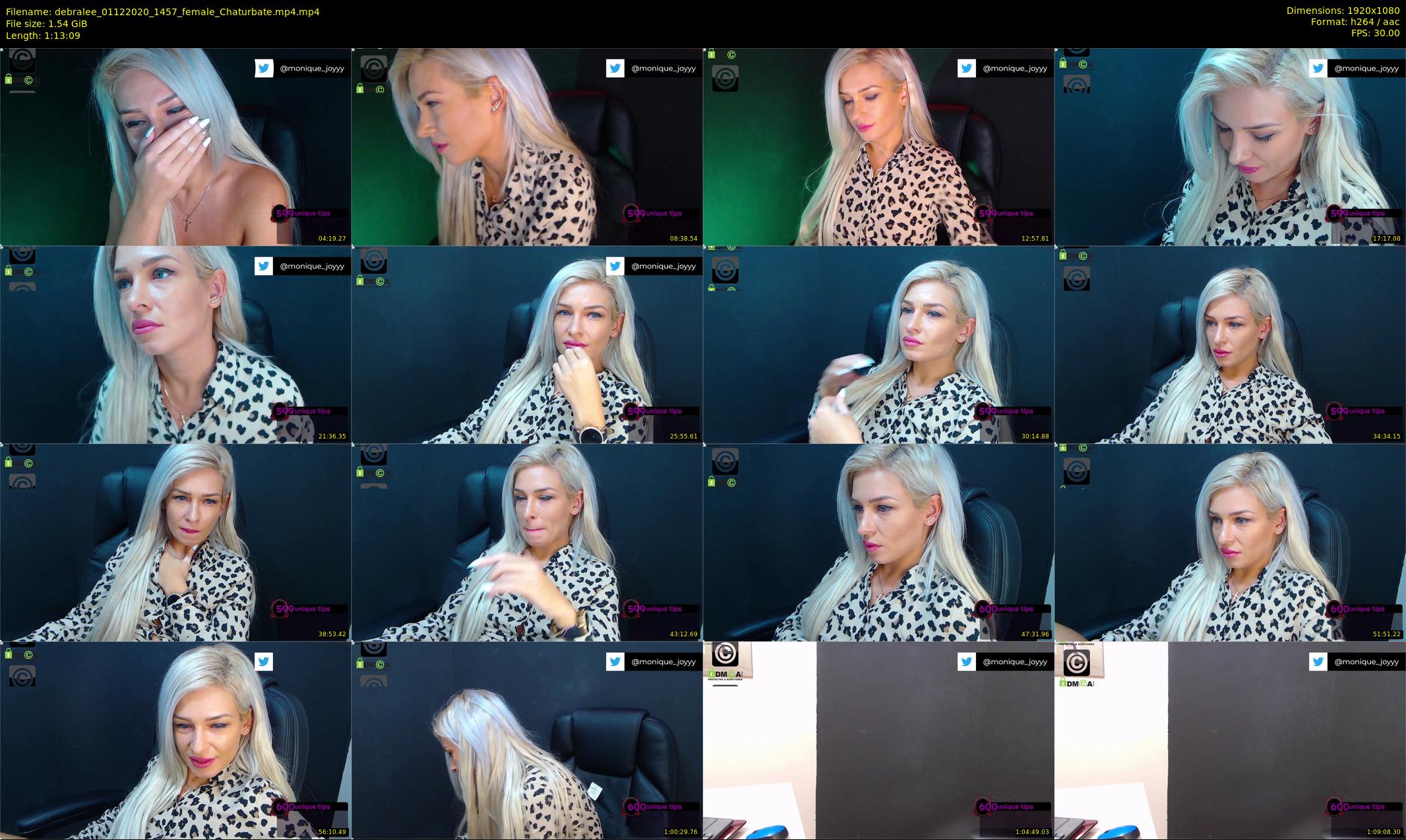 debralee — 74 minute Chaturbate female cam show recording, 1080p, Dec 1, 2020