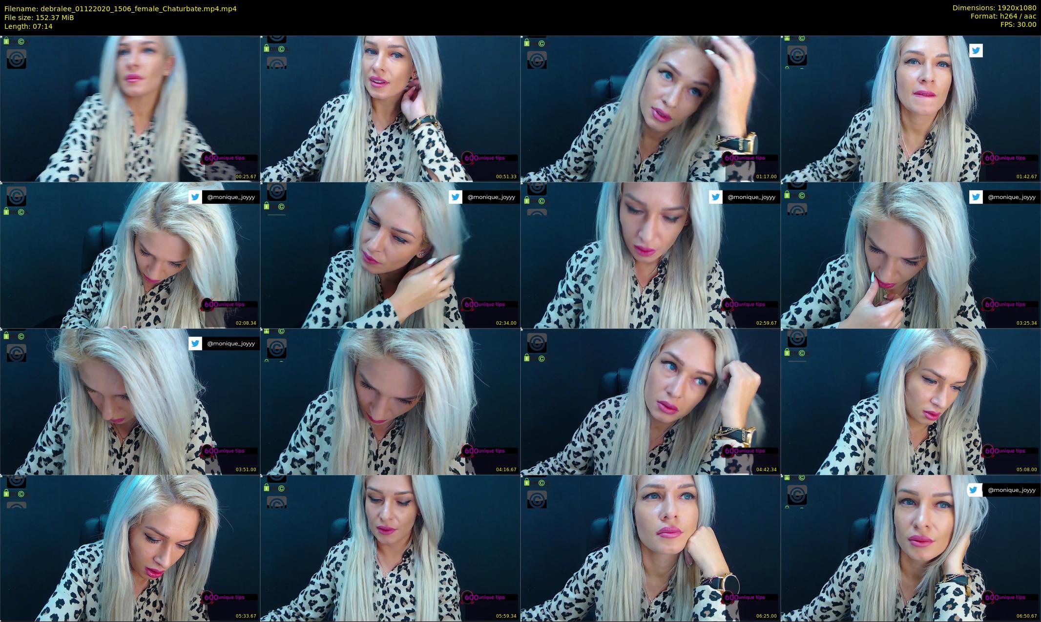 debralee — 8 minute Chaturbate female cam show recording, 1080p, Dec 1, 2020