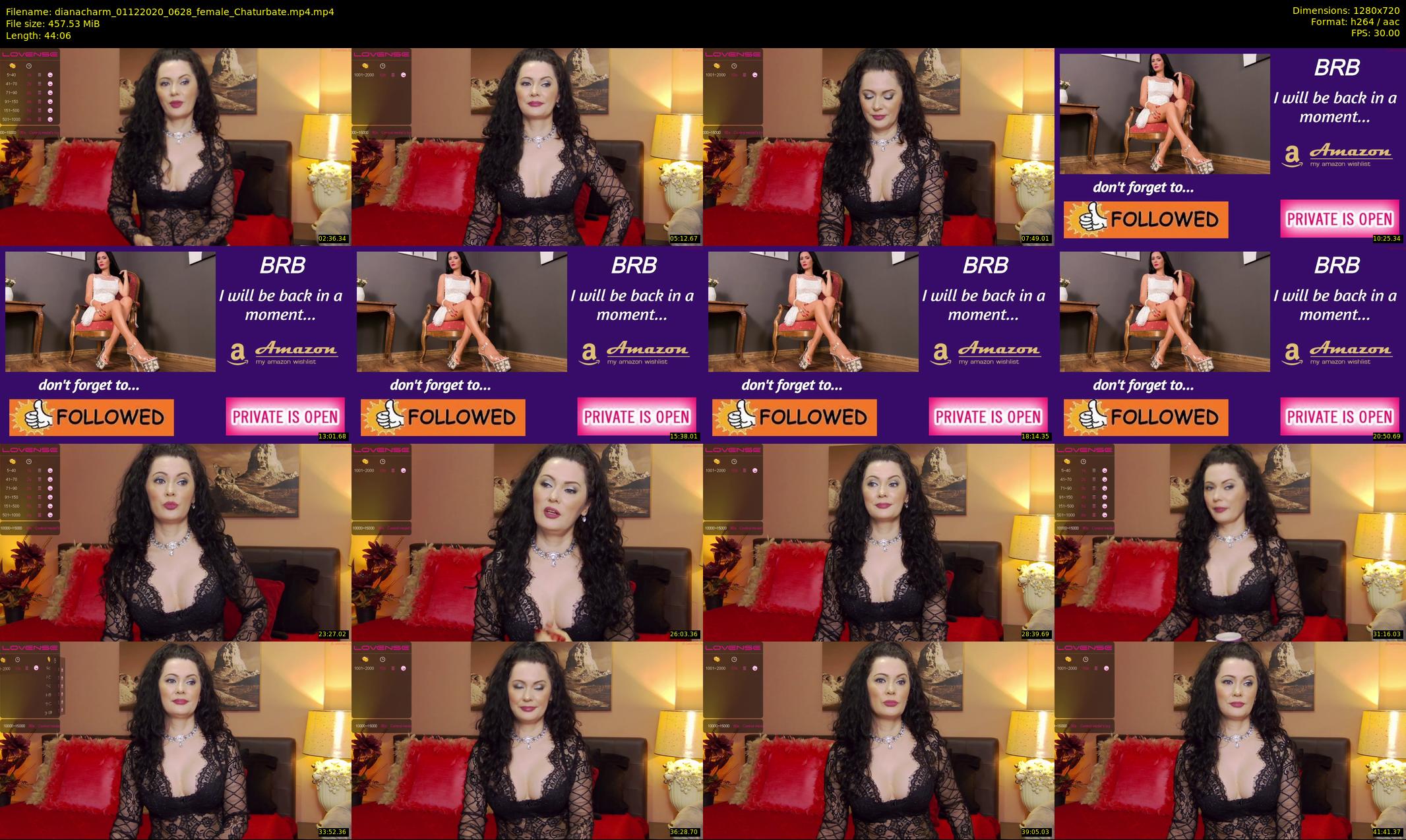dianacharm — 45 minute Chaturbate female cam show recording, 720p, Dec 1, 2020