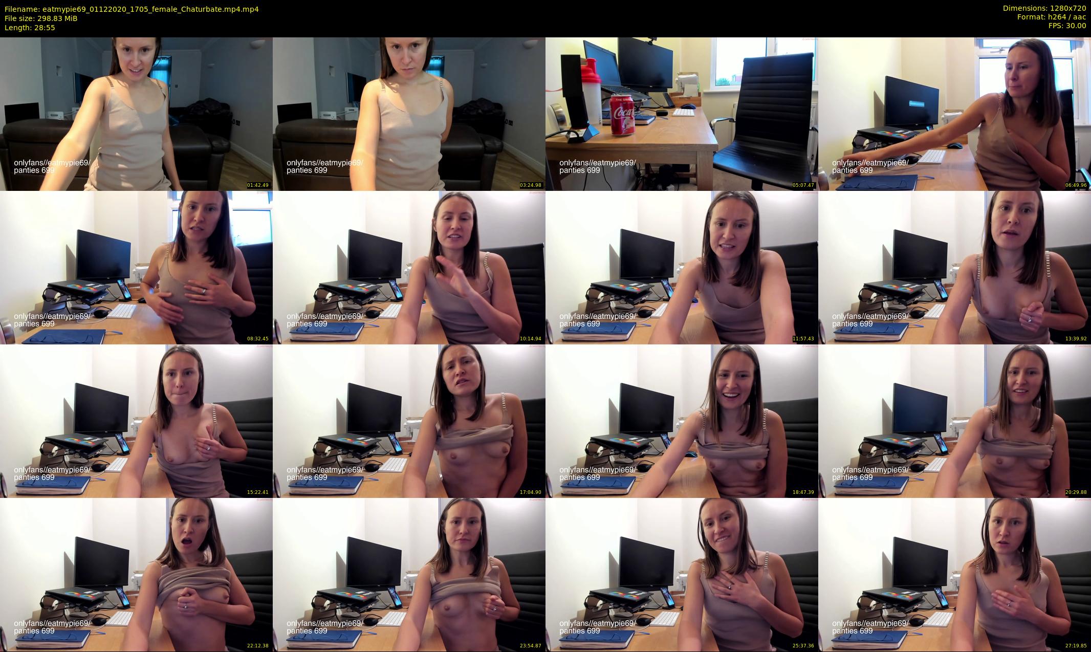 eatmypie69 — 29 minute Chaturbate female cam show recording, 720p, Dec 1, 2020