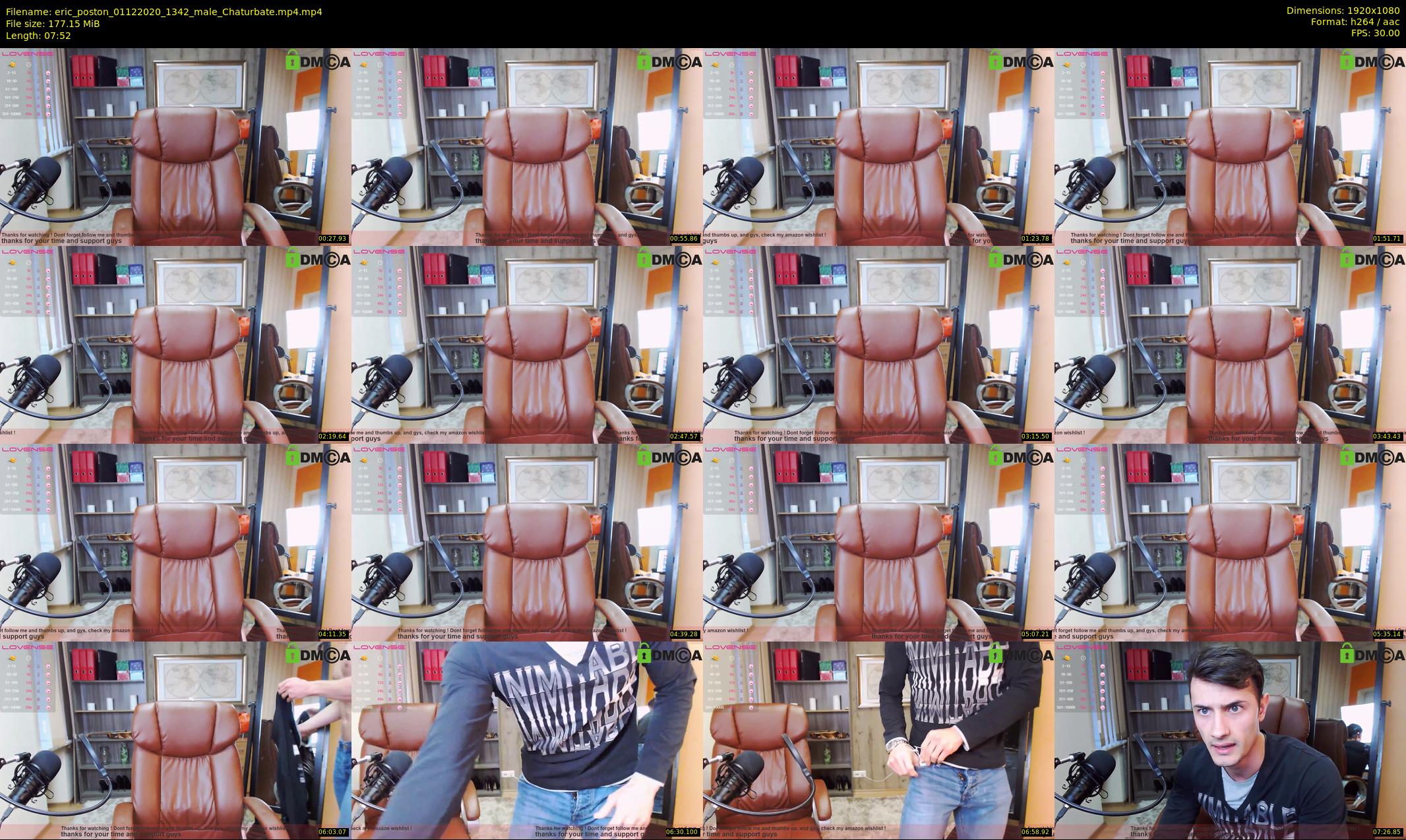 eric_poston — 8 minute Chaturbate male cam show recording, 1080p, Dec 1, 2020