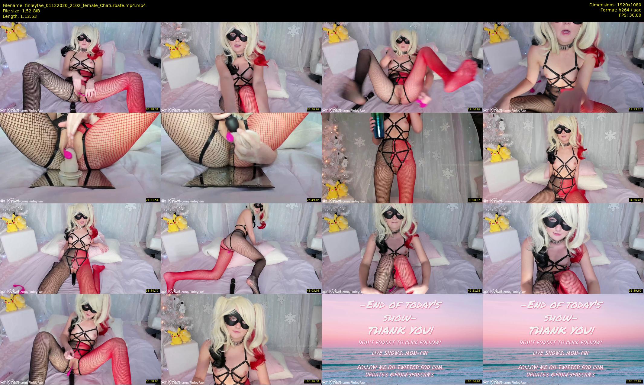 finleyfae — 73 minute Chaturbate female cam show recording, 1080p, Dec 1, 2020