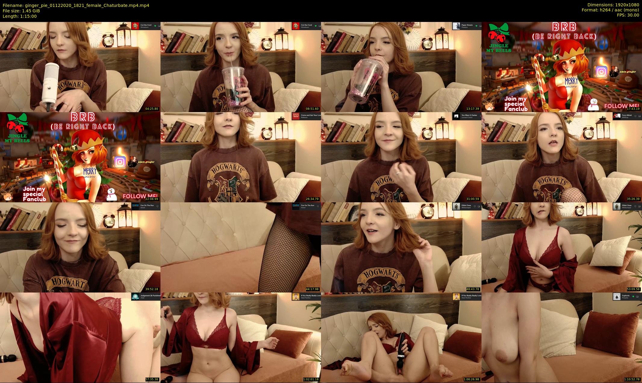ginger_pie — 75 minute Chaturbate female cam show recording, 1080p, Dec 1, 2020